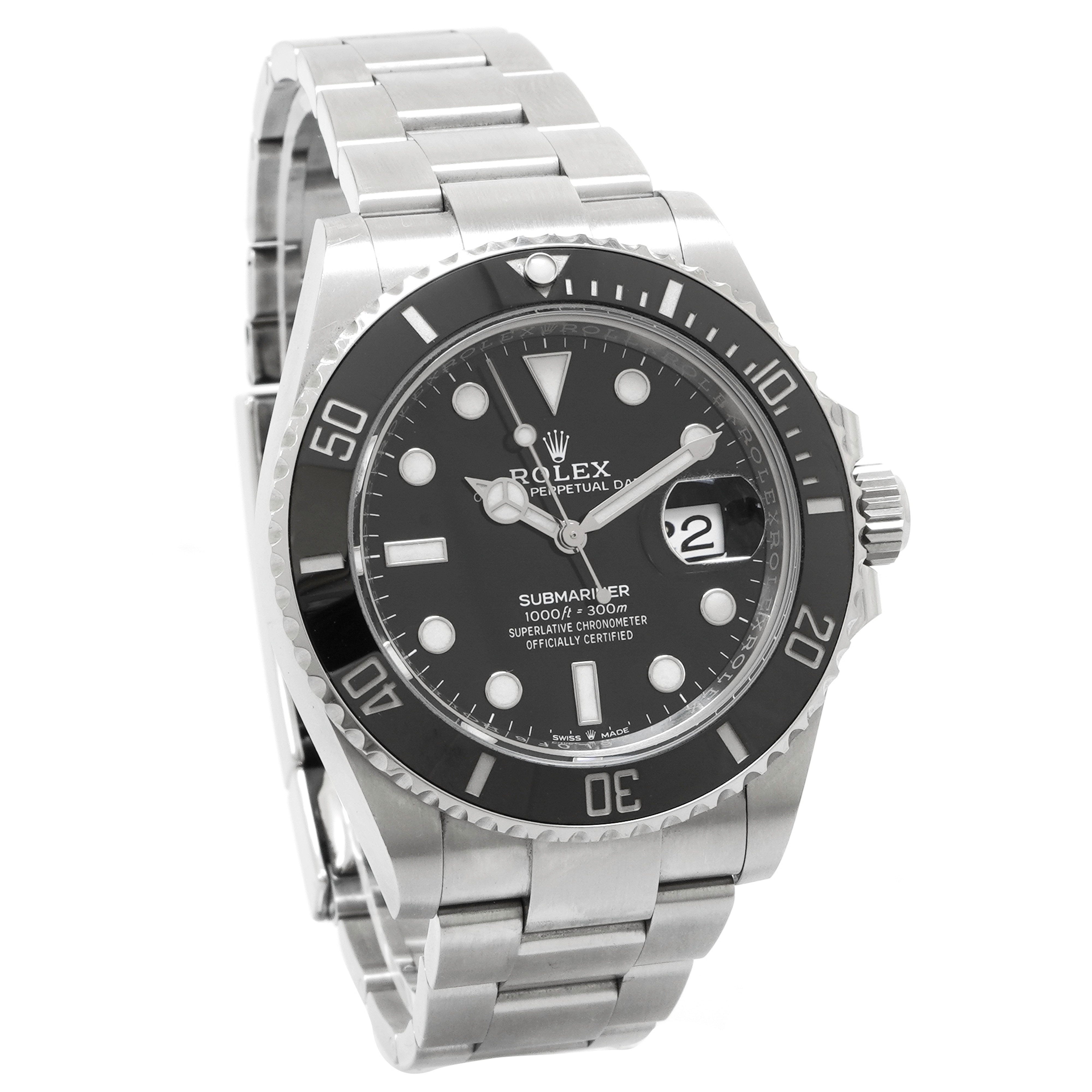 2022 Complete Rolex Submariner Date 126610LN Black Dial Black Bezel