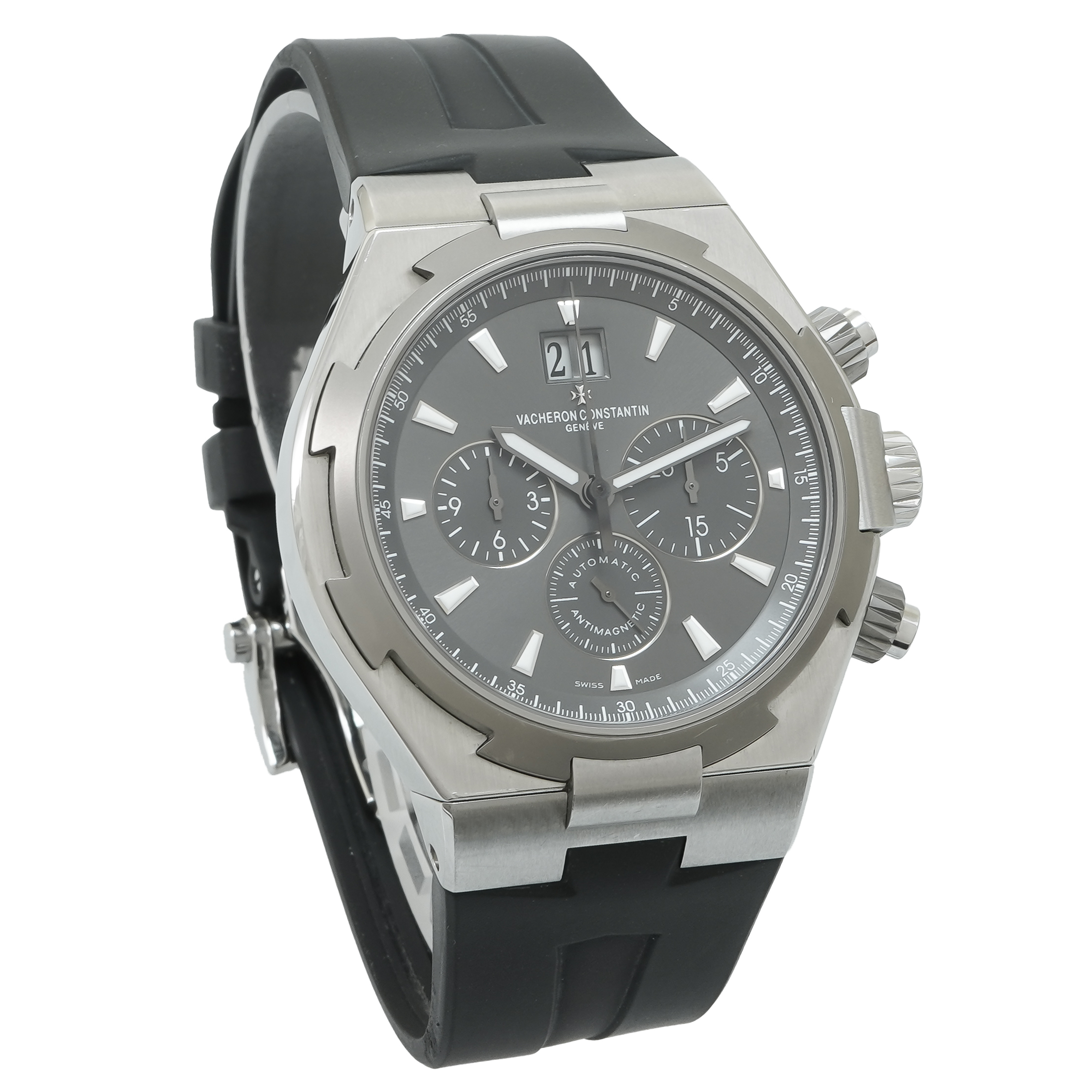 Vacheron Constantin Overseas | Chronograph | Ref. 49150 | Box & Papers | 2011 | Black Dial | Stainless Steel