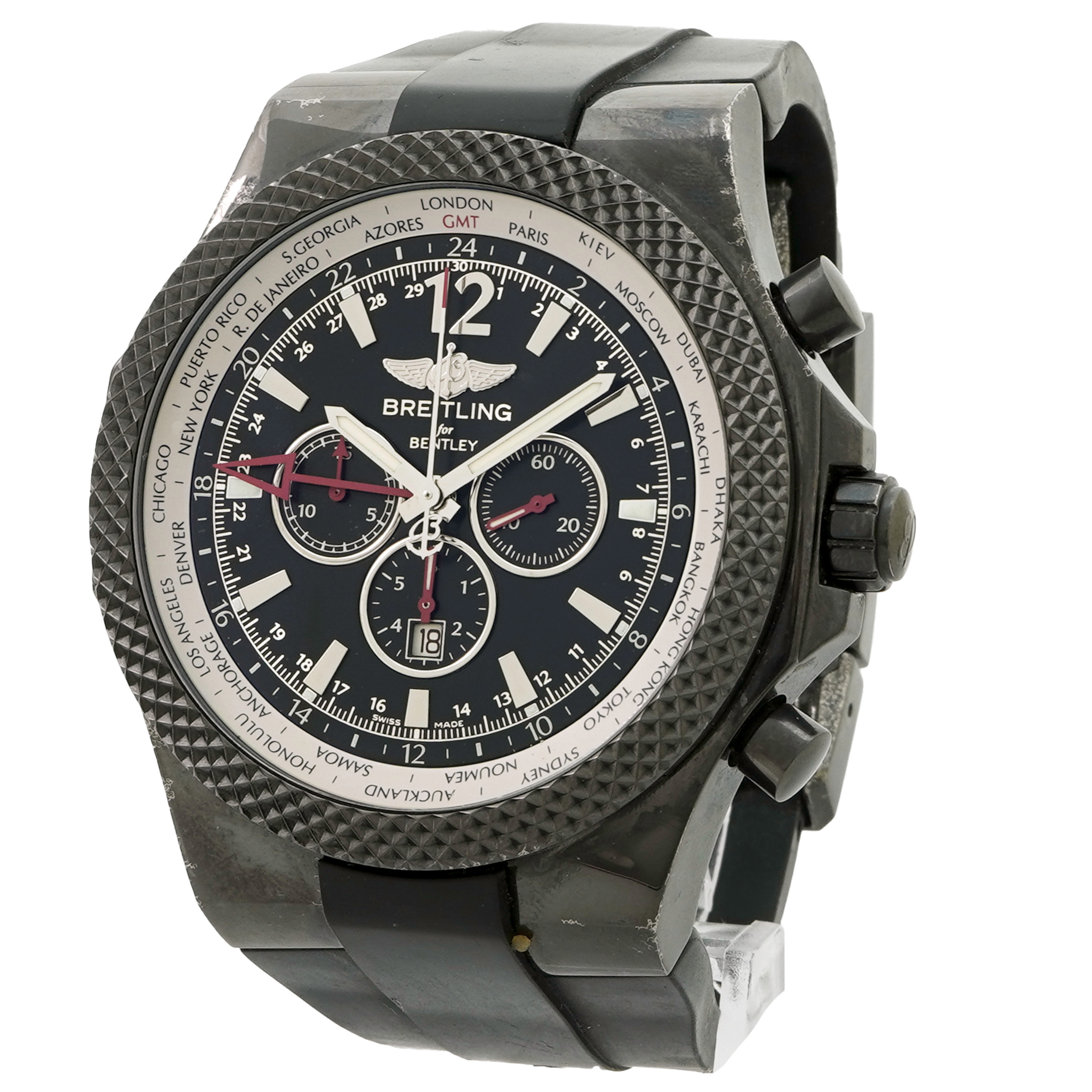 Breitling bentley store gmt midnight carbon