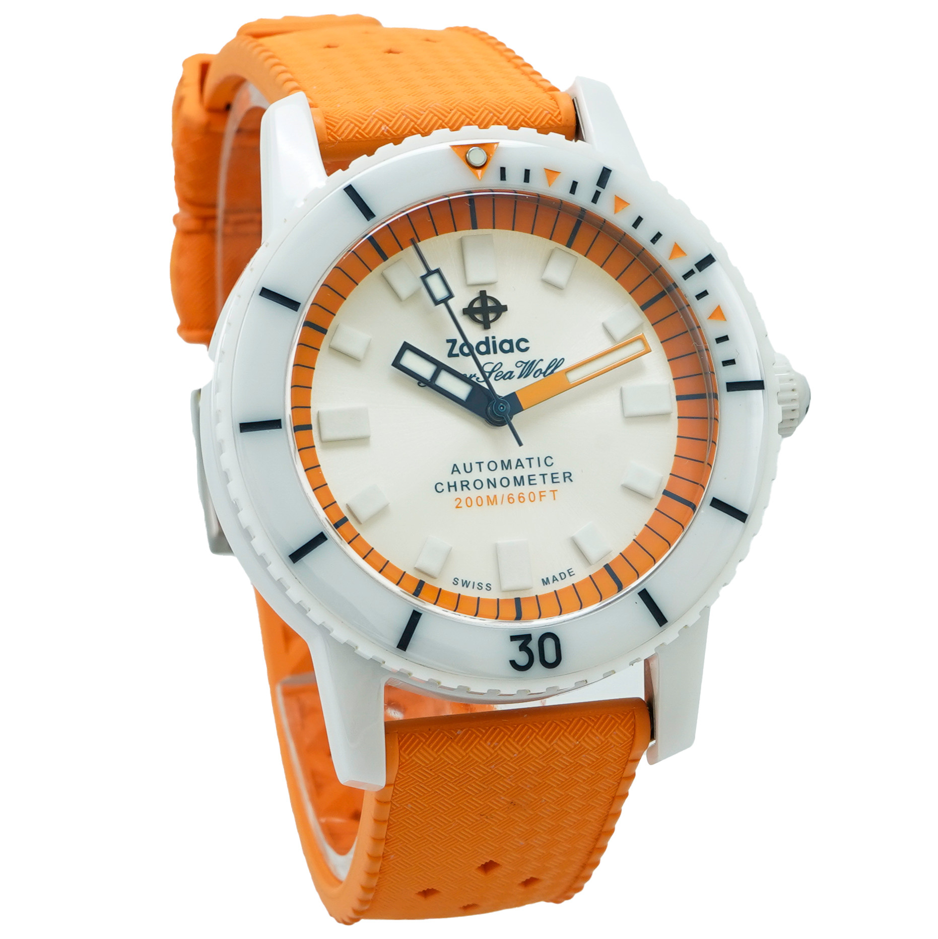 Zodiac Super Seawolf Compression Diver Ceramic - Inventory 4876