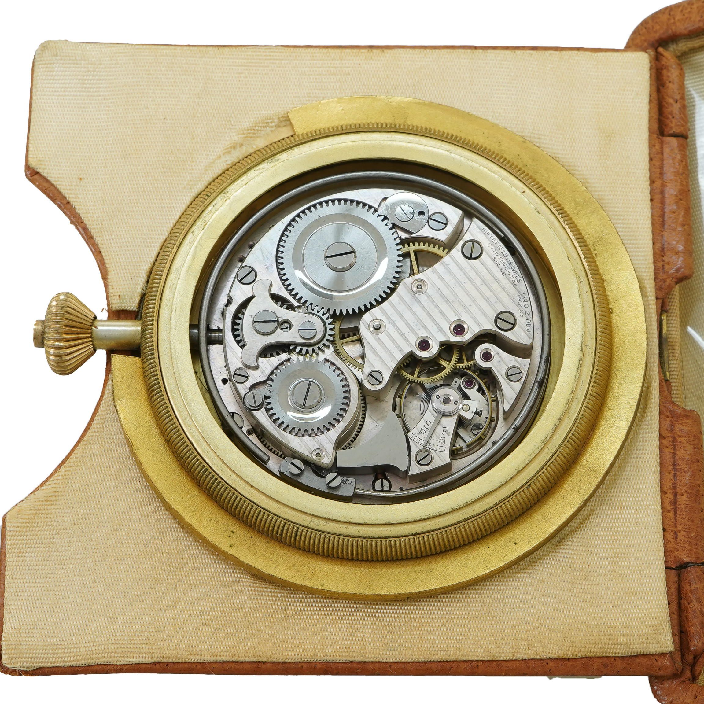 Tiffany & Co. Lemania 1920's Folding Alarm Clock - Inventory 5070