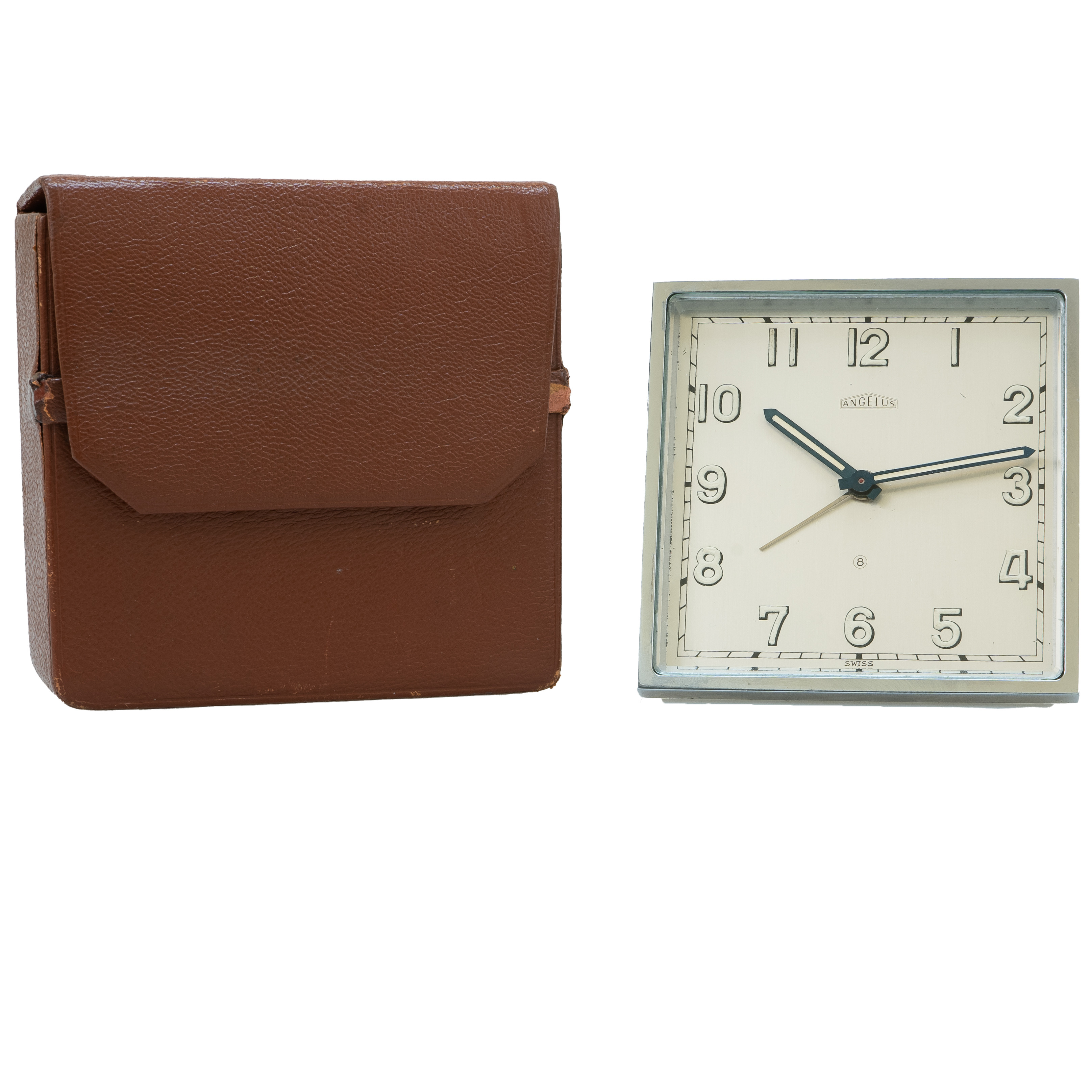 Angelus 8 Days Alarm Clock & Case - Inventory 5064 - DelrayWatch.com