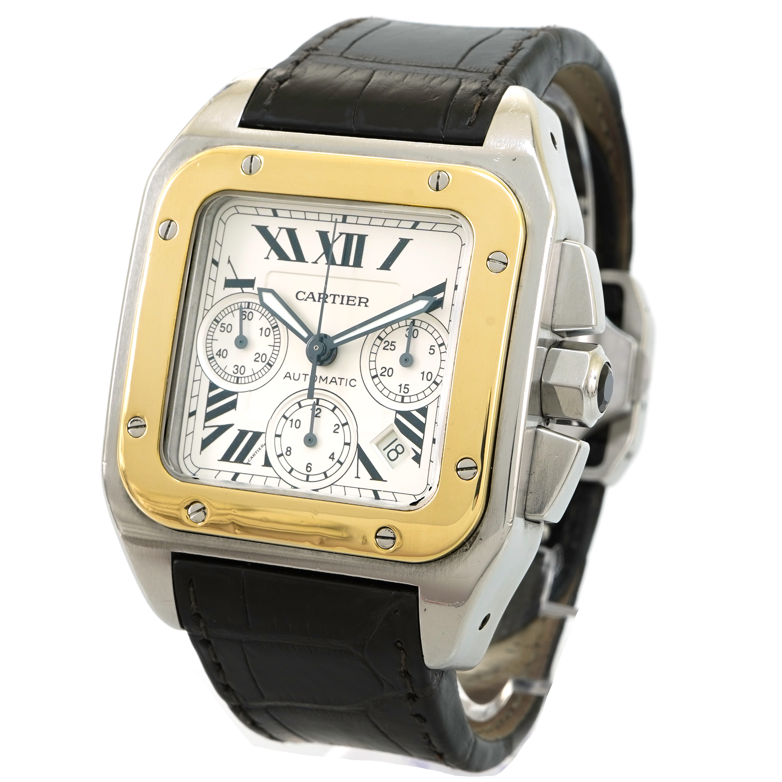 Cartier Santos 100 Chronograph W20091X7 - Inventory 5198