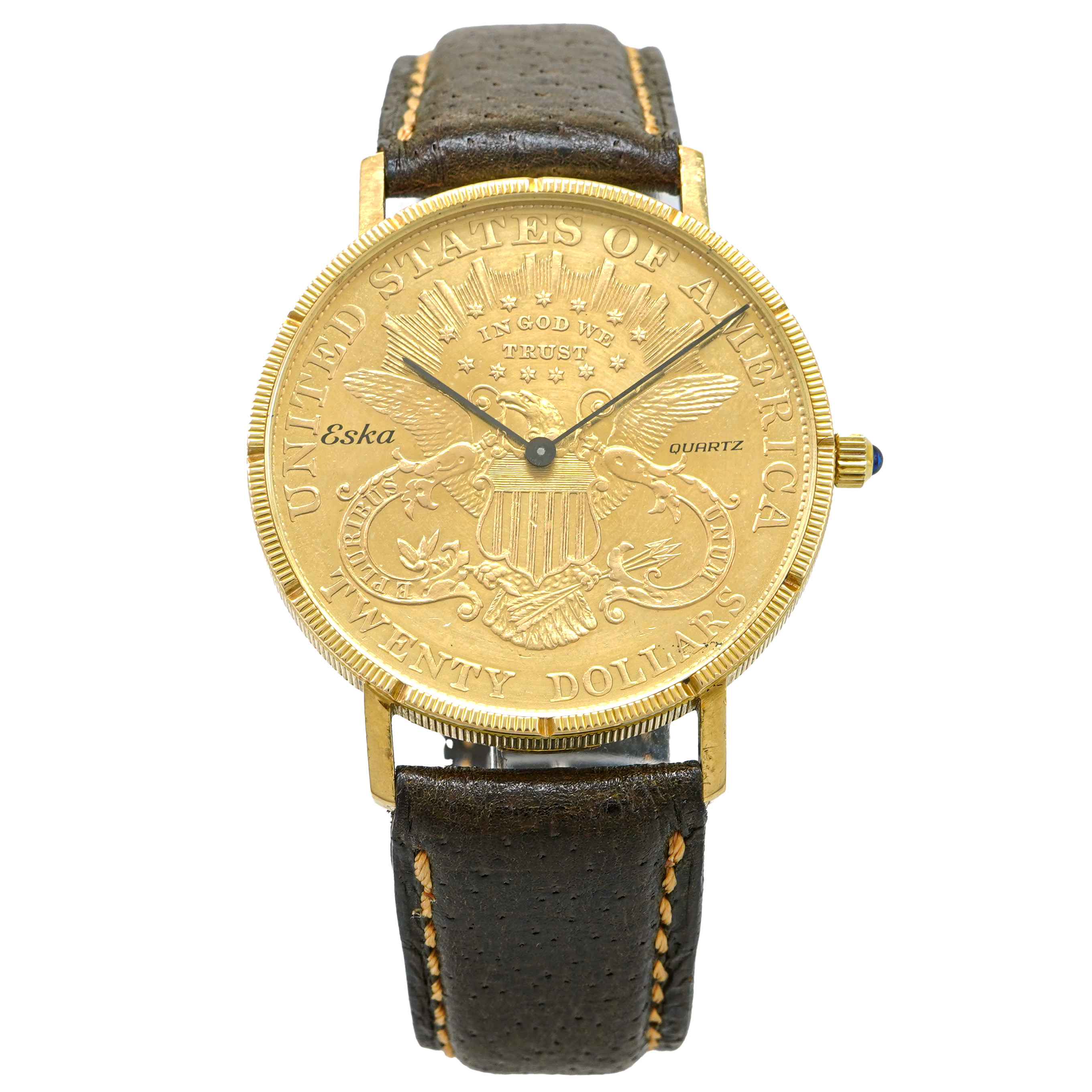 Eska $20 Gold Liberty Coin Quartz - Inventory 5192 - DelrayWatch.com