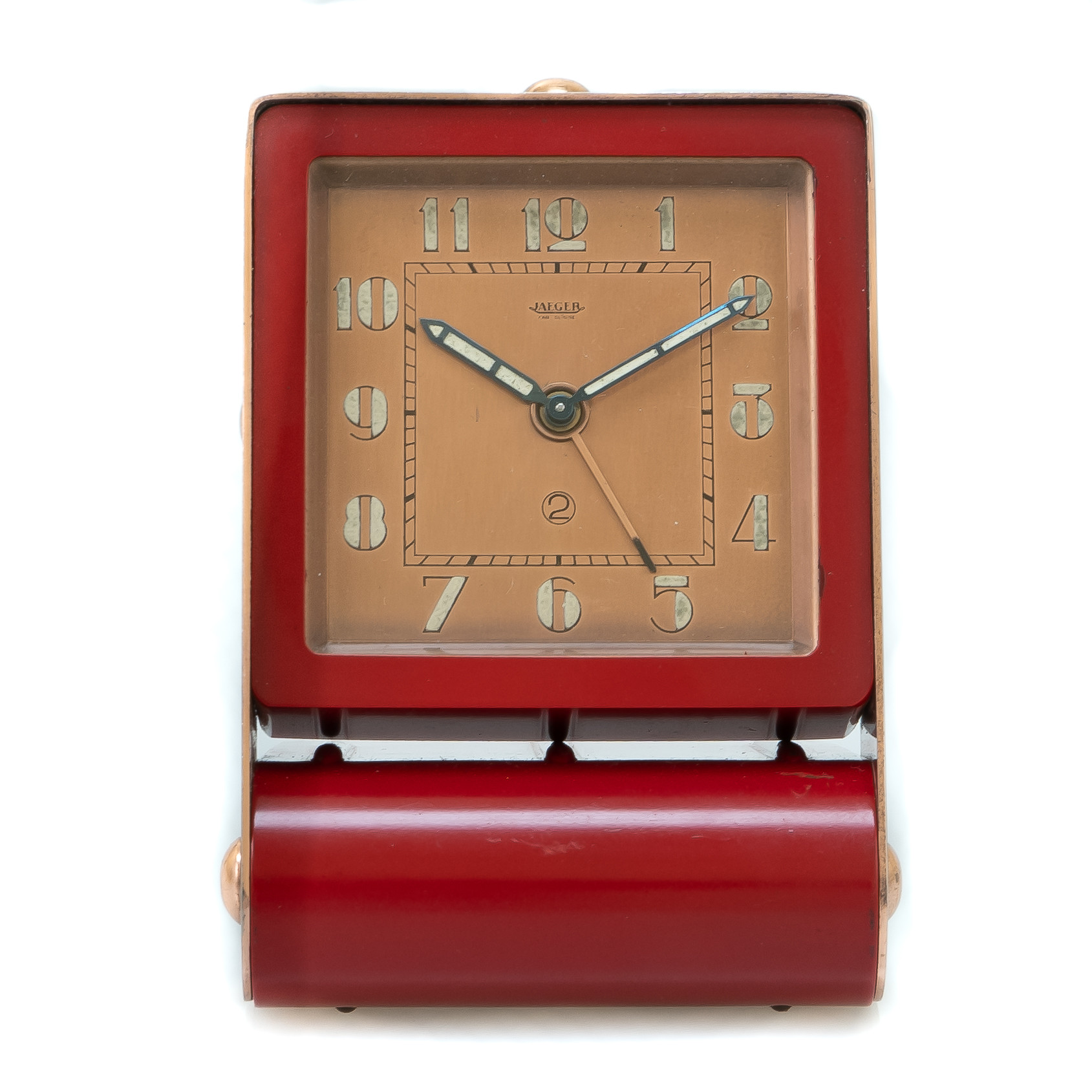 Vintage 1930's Jaeger LeCoultre 2 Days Alarm Folding Clock