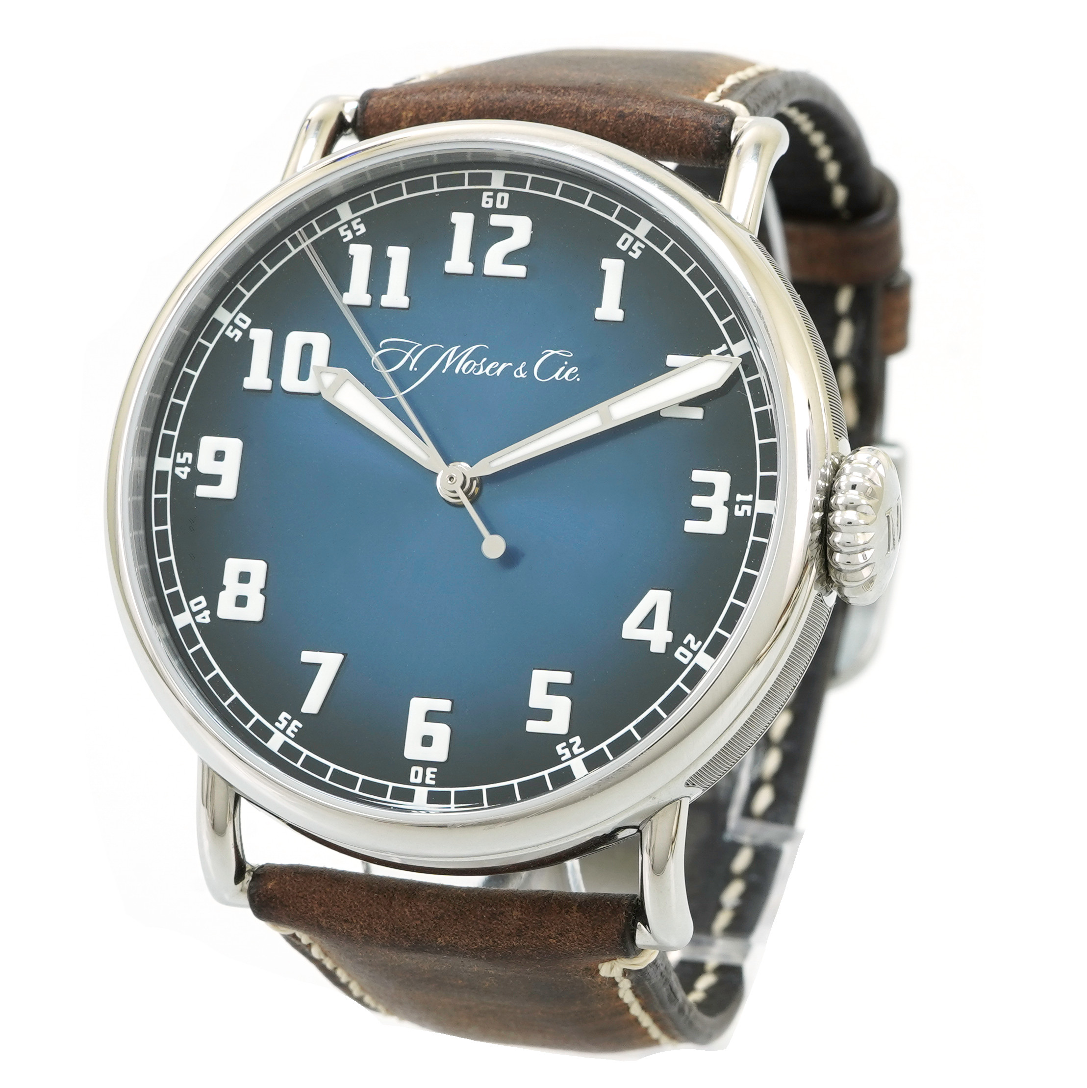 H Moser Heritage Centre Seconds 8200-1201 *Funky Blue Fume' Dial H Moser Heritage Centre Seconds 8200-1201 *Funky Blue Fume' Dial
