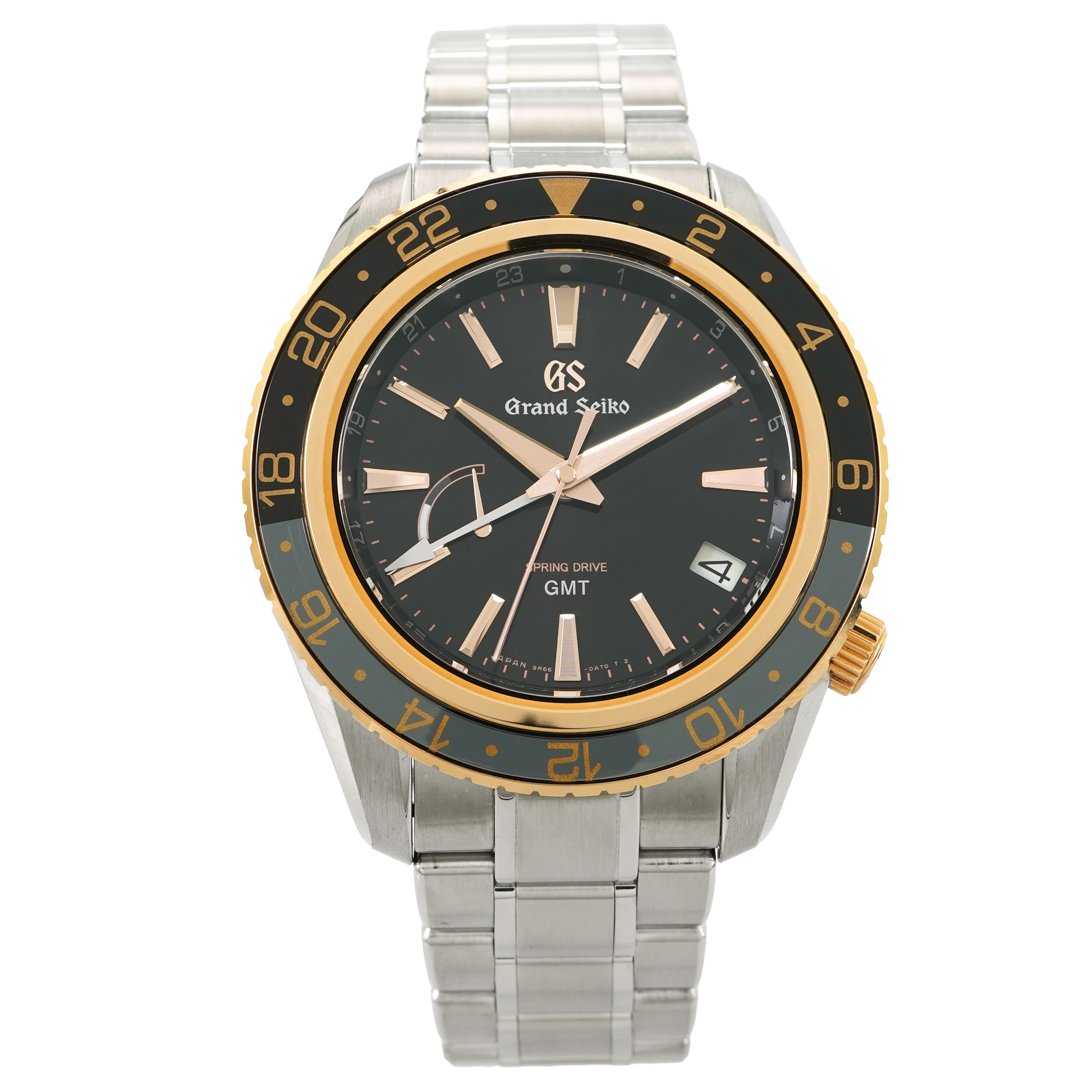 Grand Seiko Spring Drive GMT SBGE251 Stainless & Rose Gold *Unworn
