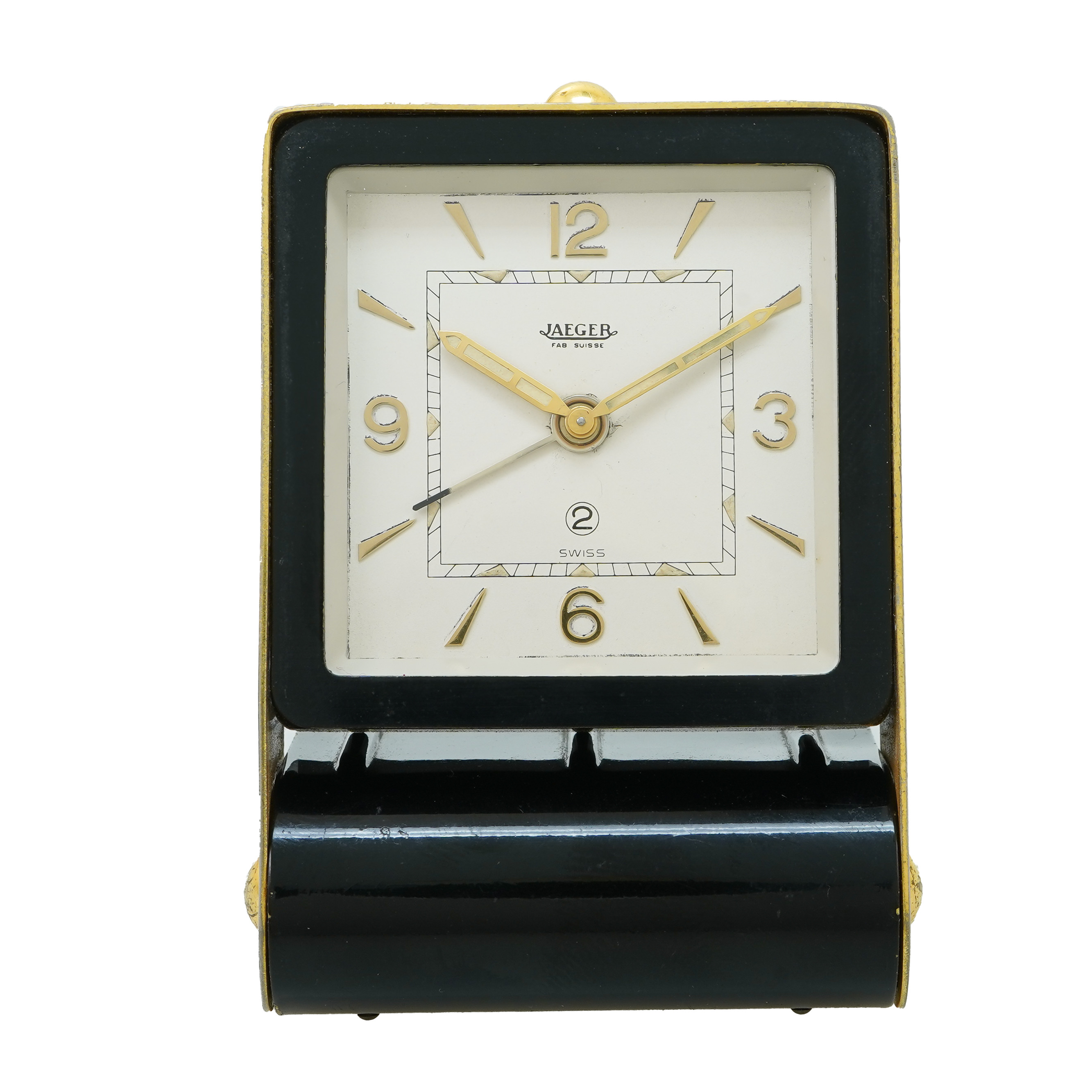 Vintage 1930's Jaeger LeCoultre 2 Days Alarm Folding Clock