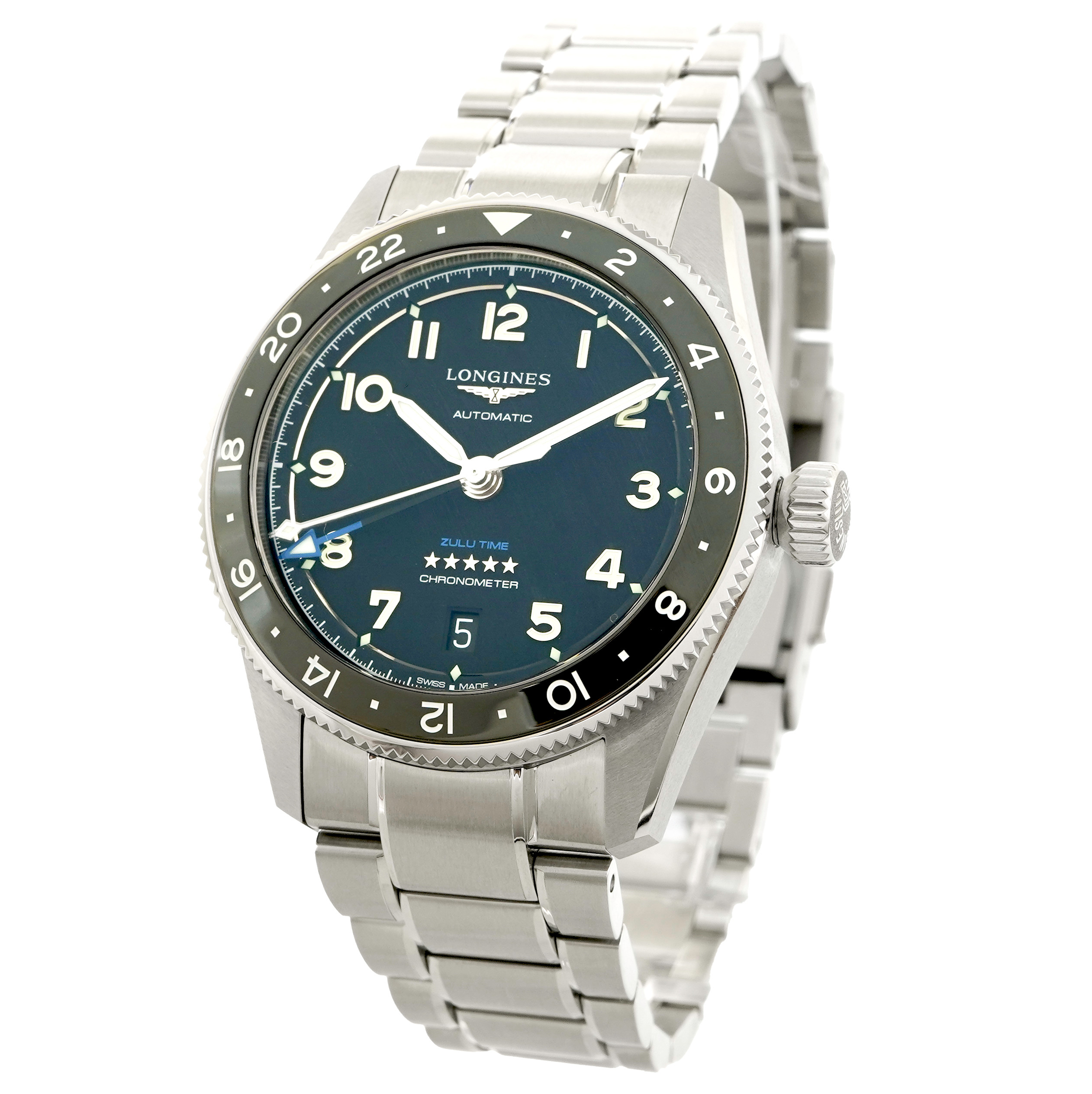 Longines Spirit Zulu Time L3.802.4.53.6 *Unworn* - Inventory 5349