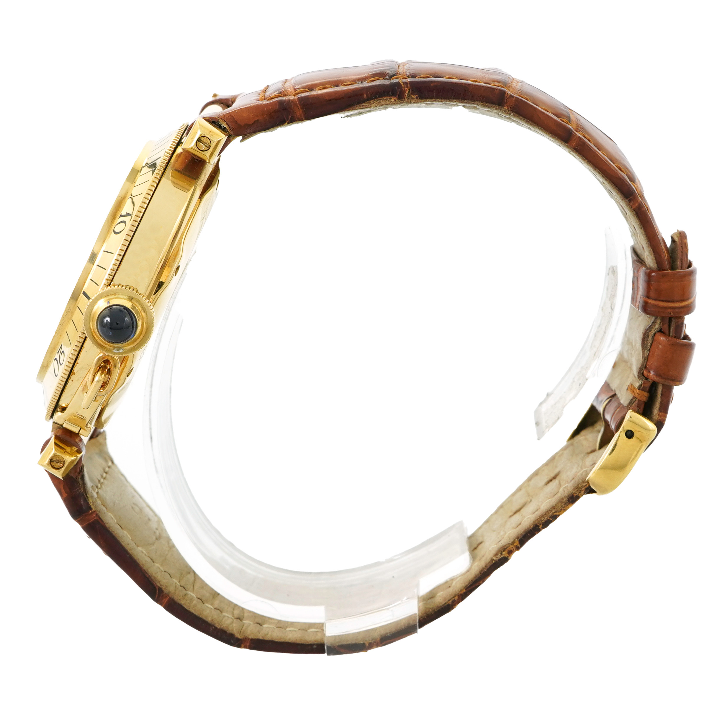 Cartier Pasha 1991 38mm Yellow Gold - Inventory 5475 - DelrayWatch.com