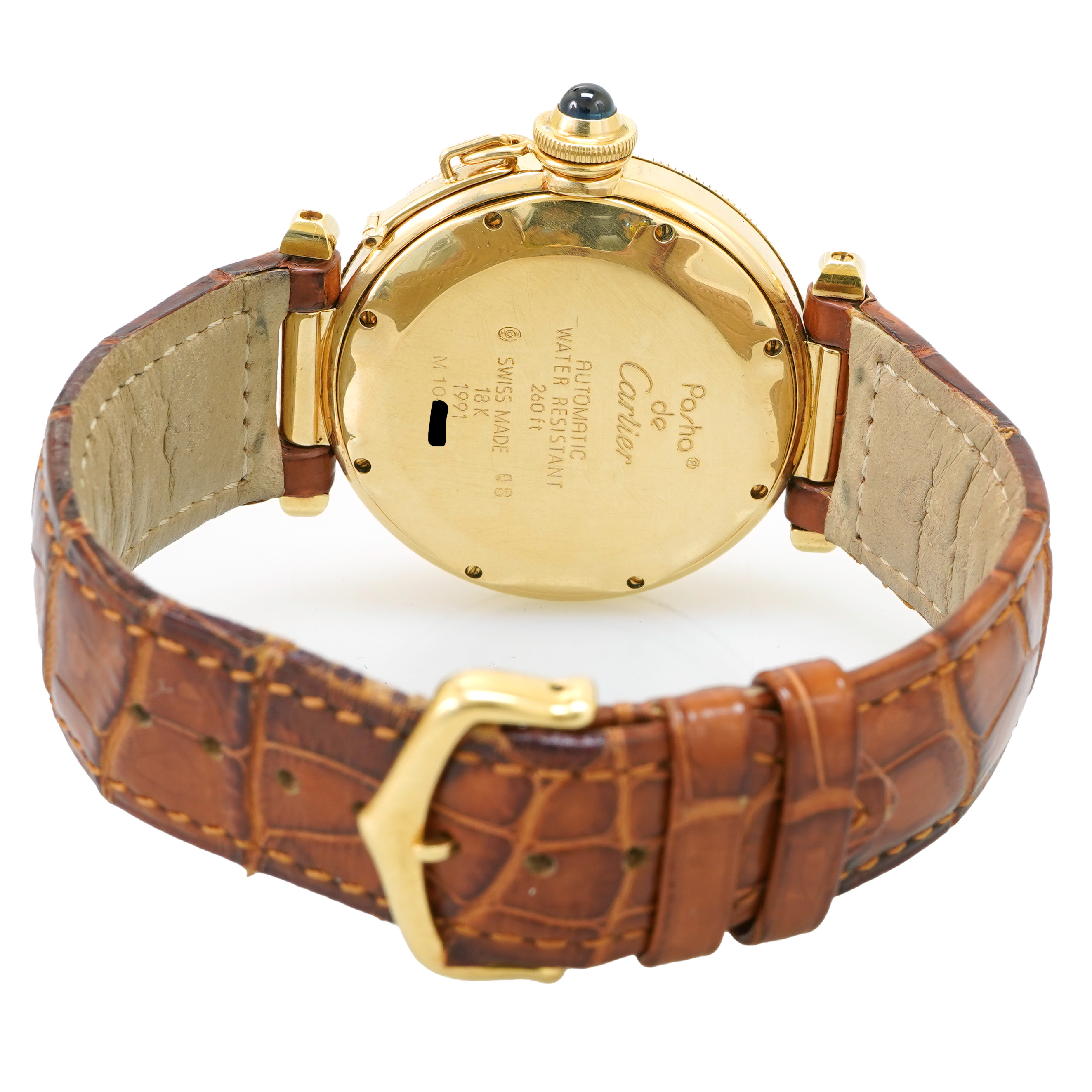 Cartier Pasha 1991 38mm Yellow Gold - Inventory 5475 - DelrayWatch.com