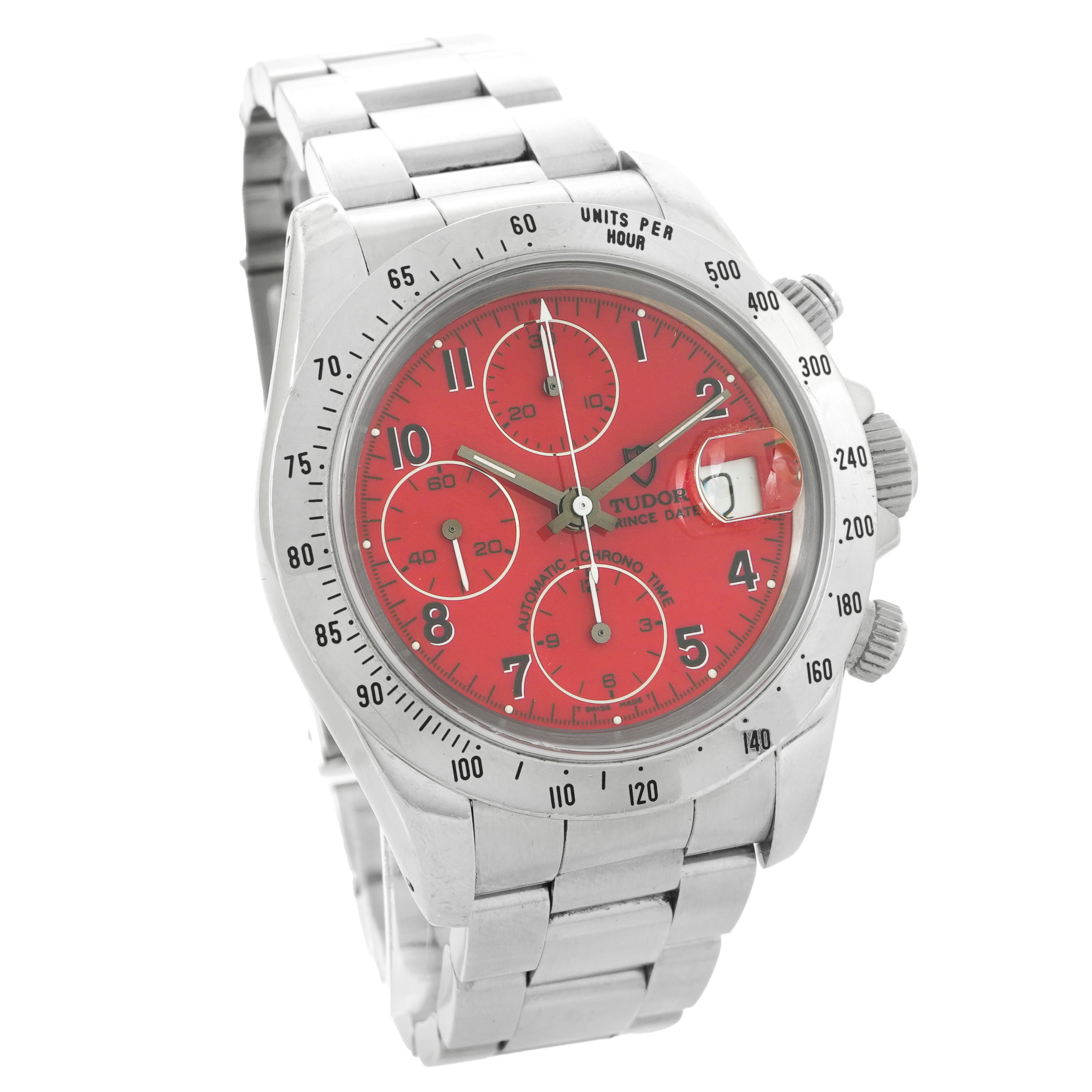 Tudor Prince Date Chronograph *Red Dial* 79280 - Inventory 5577 