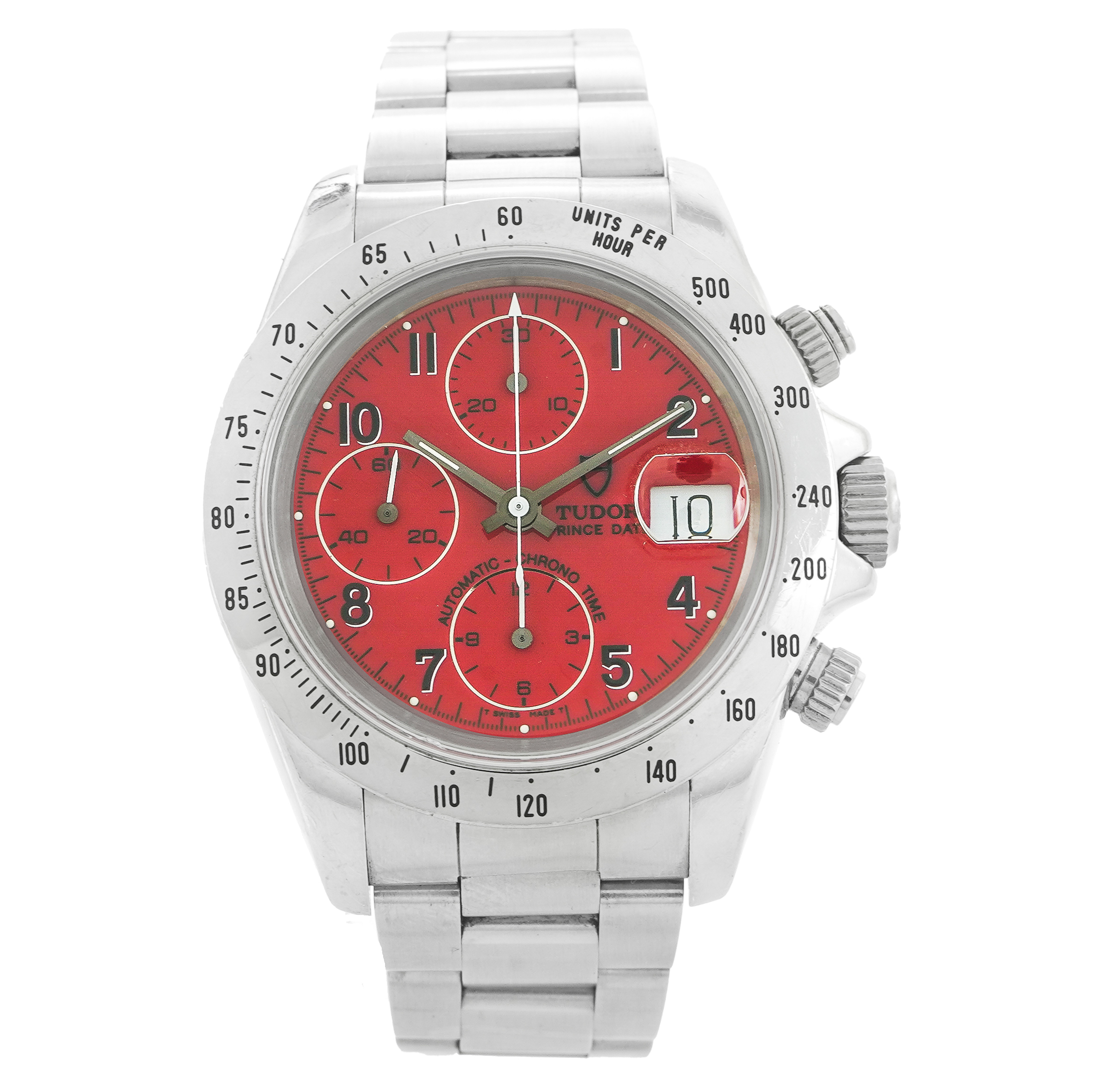 Tudor Prince Date Chronograph *Red Dial* 79280 - Inventory 5577 