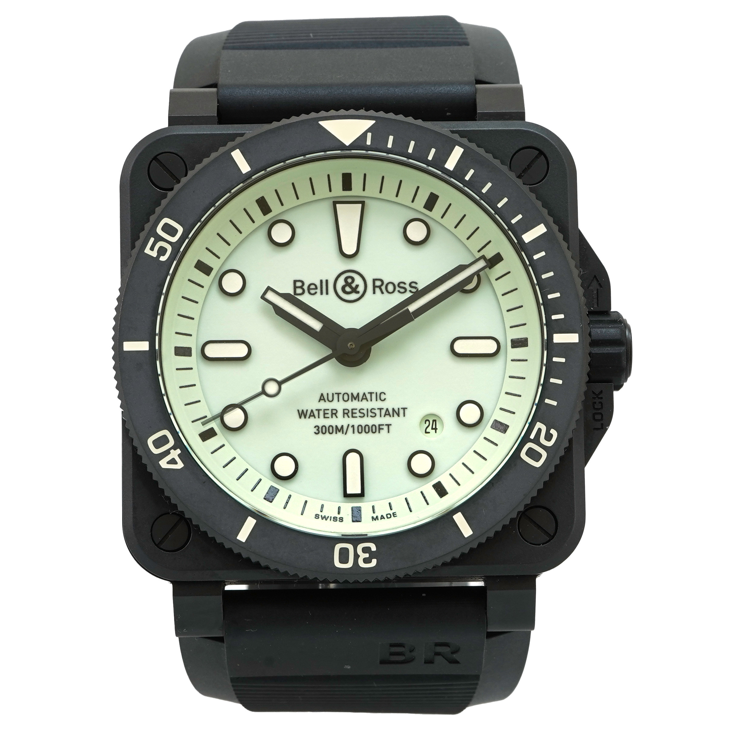 Bell & Ross Diver Black Ceramic BR03-92-DIV - Inventory 5572