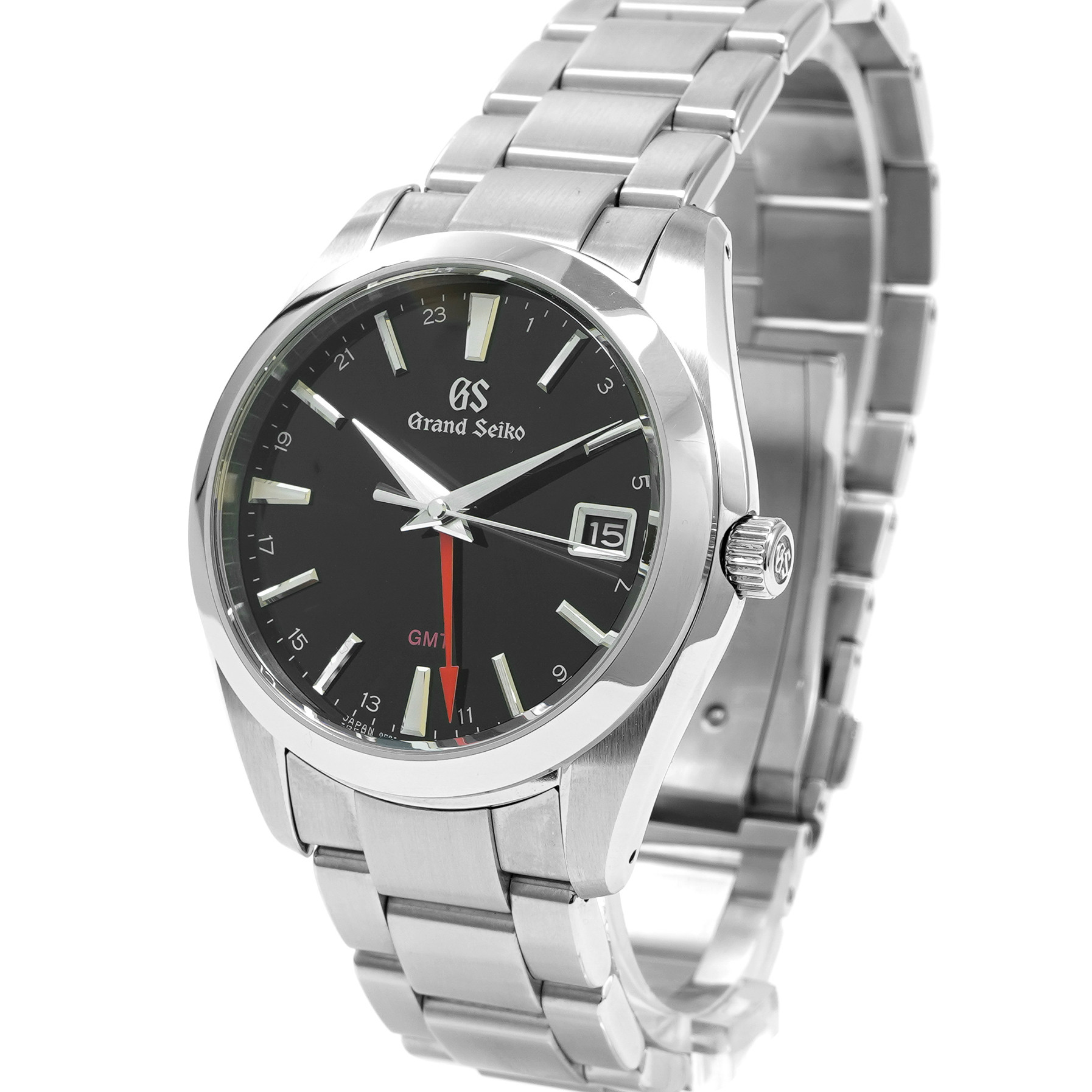 Grand Seiko GMT Black SBGN013 - Inventory 5625 - DelrayWatch.com