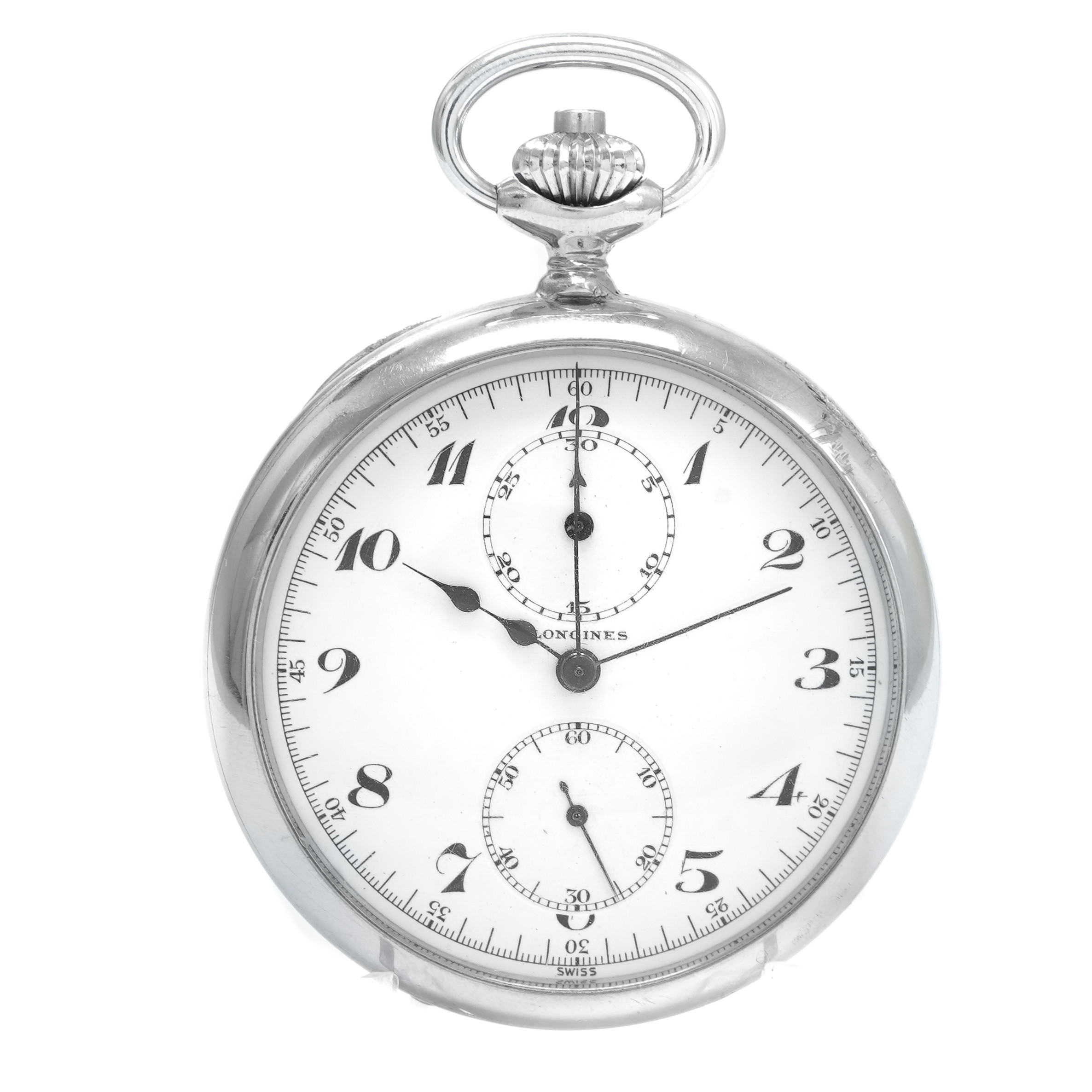 Longines 1941 Pocket Watch with Chronograph - Inventory 5673