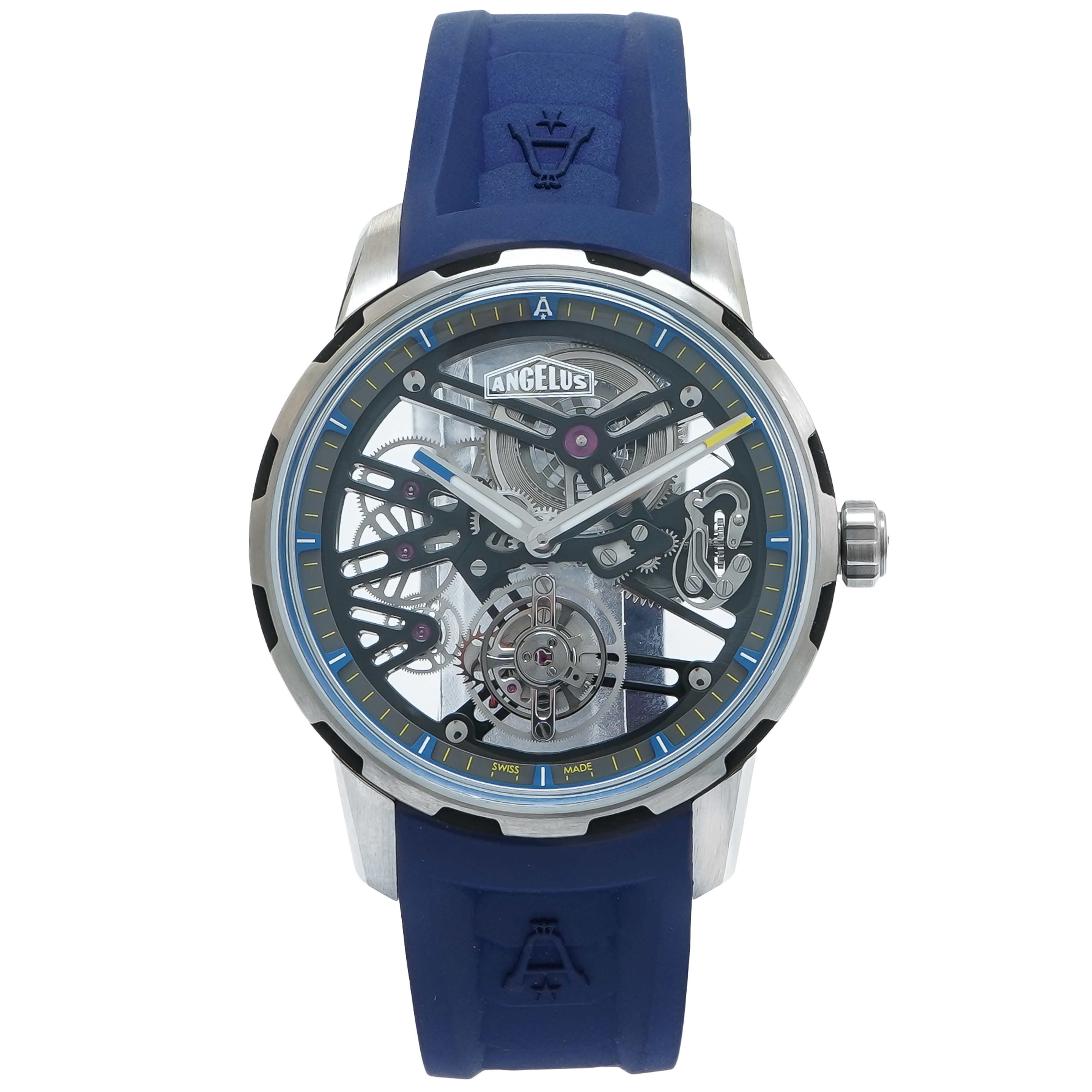 Angelus Tourbillon Skeleton U41 Blue 42mm OTSBT.U01A *2023