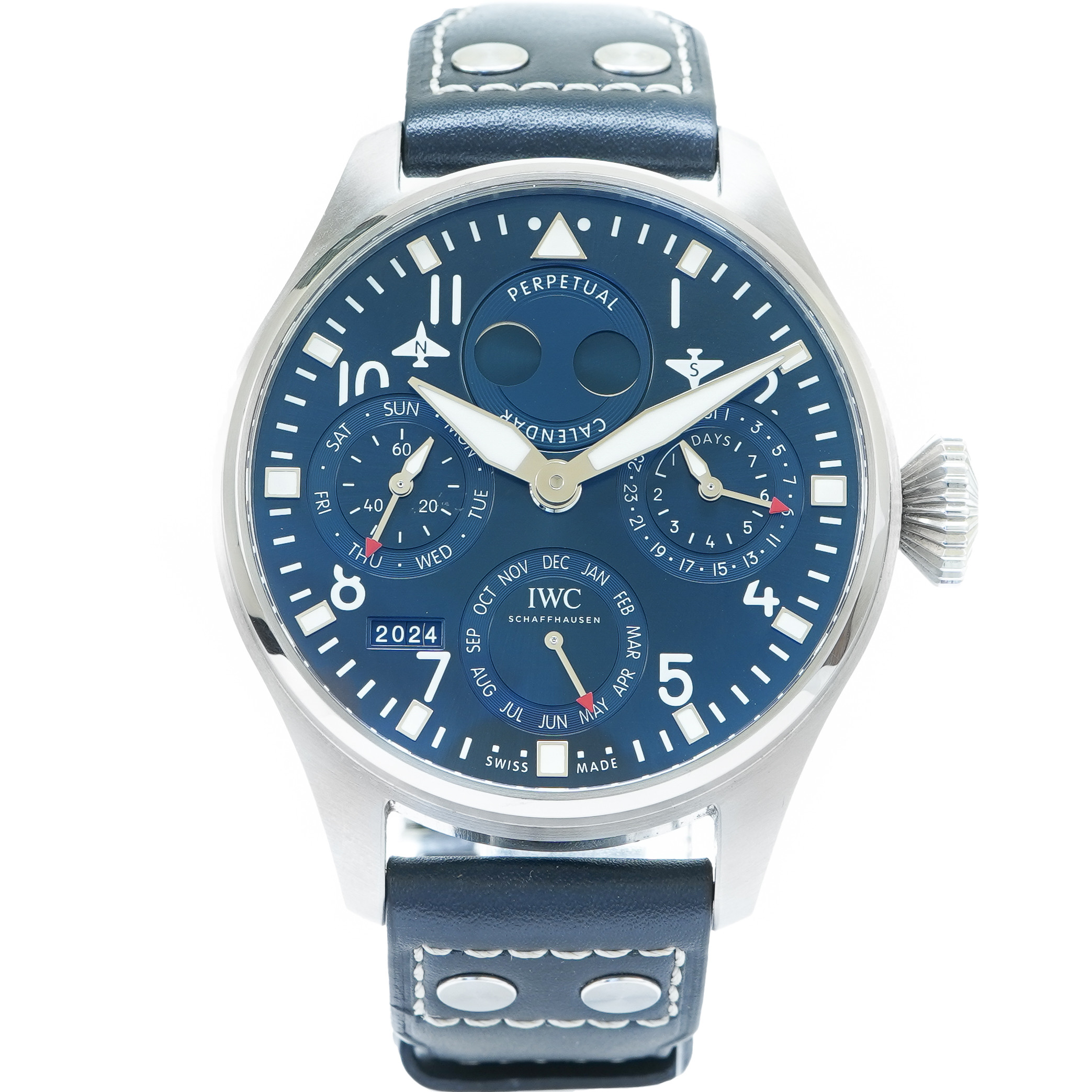 IWC Big Pilot's Watch Perpetual Calendar IW503605 *Blue Dial