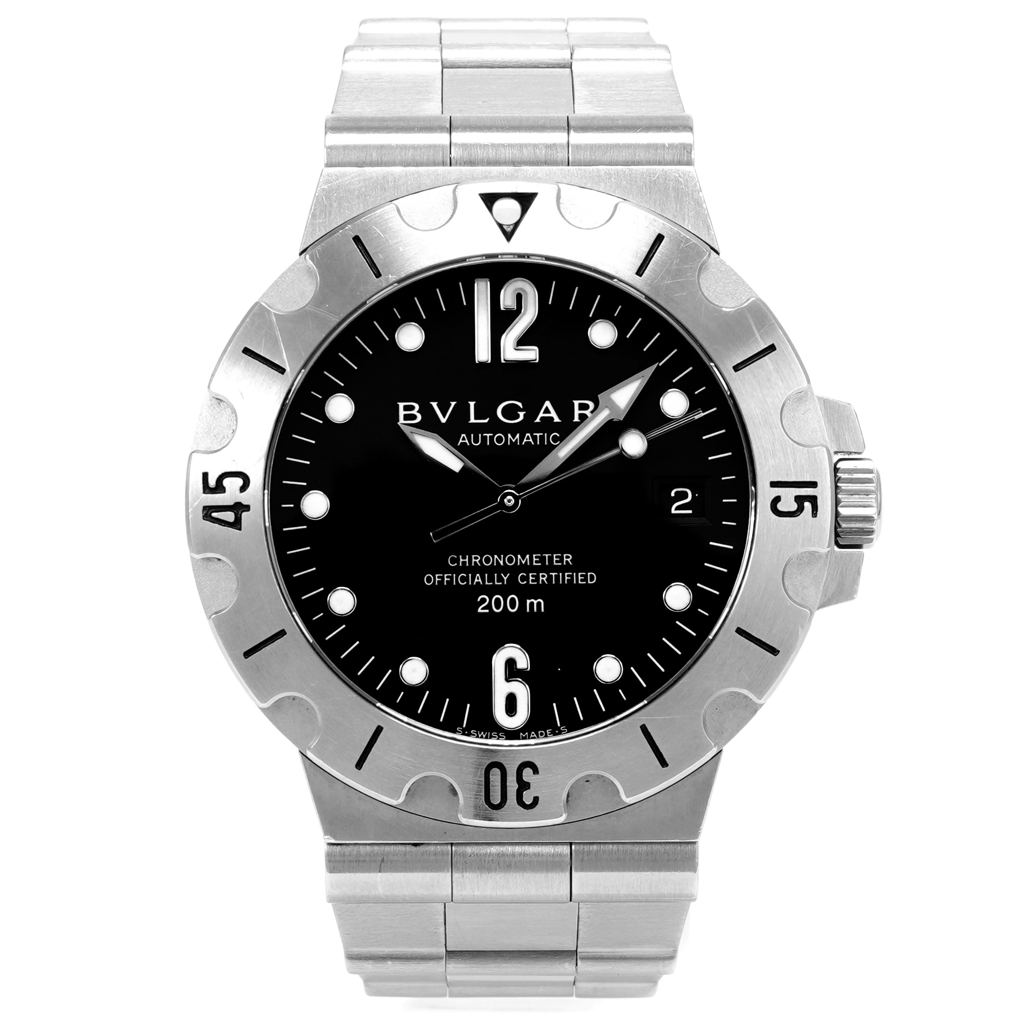Bulgari Diagono Scuba SD38S - Inventory 5703 - DelrayWatch.com