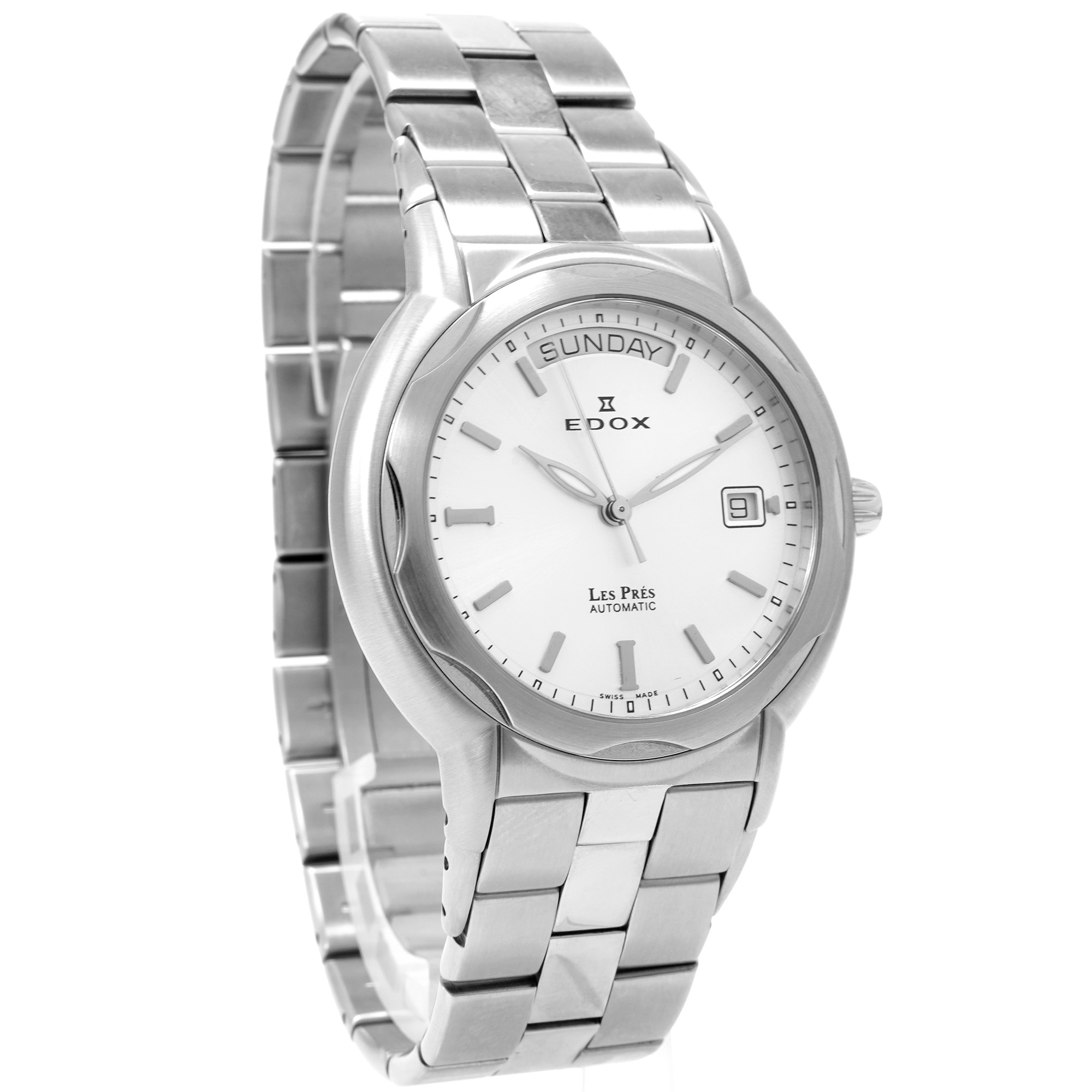 ヒデ Edox Les Pres Automatic Day Date 83001 - Inventory 6184