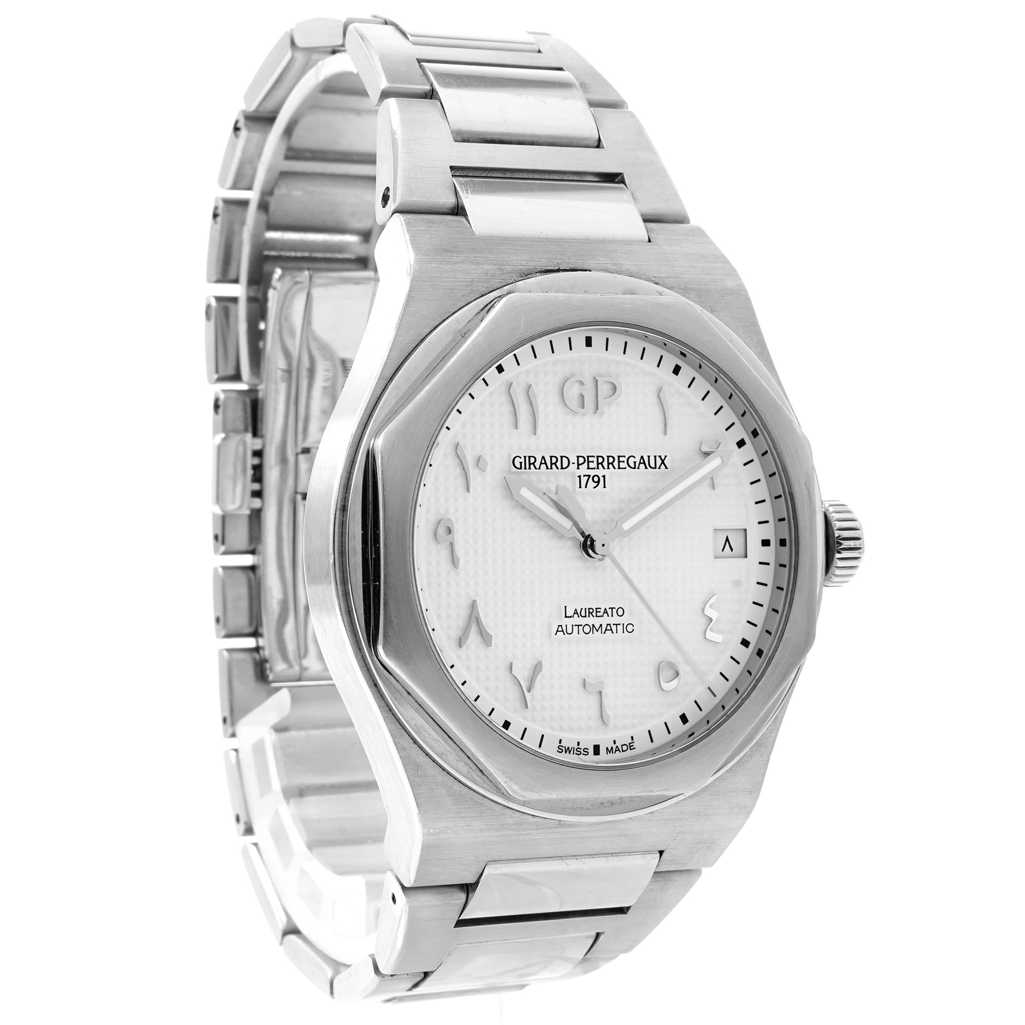 Girard Perregaux Laureato White Arabic Dial *Limited Edition
