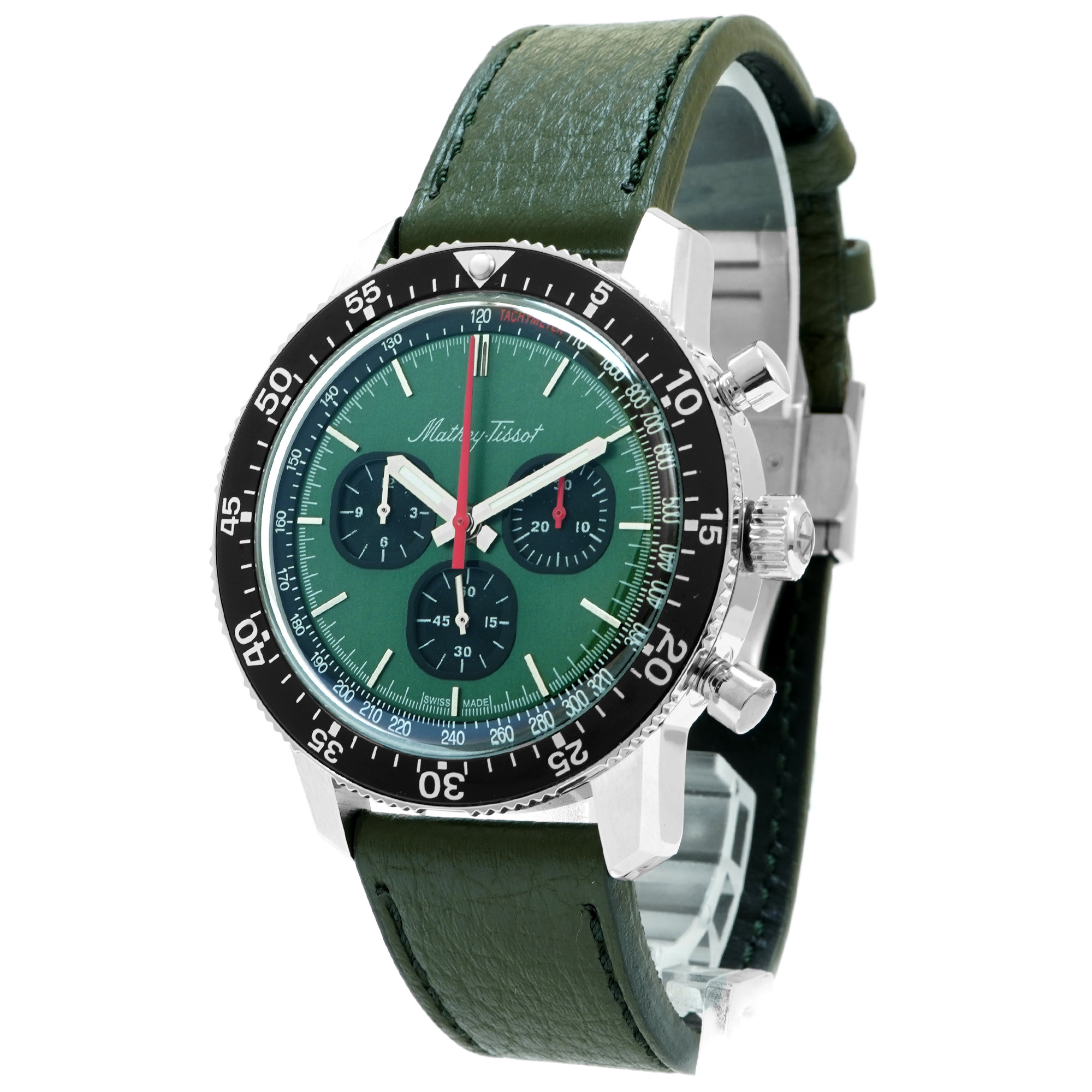 ベジット Mathey Tissot 1968 Chronograph H1968CH *Green Dial* *Limited