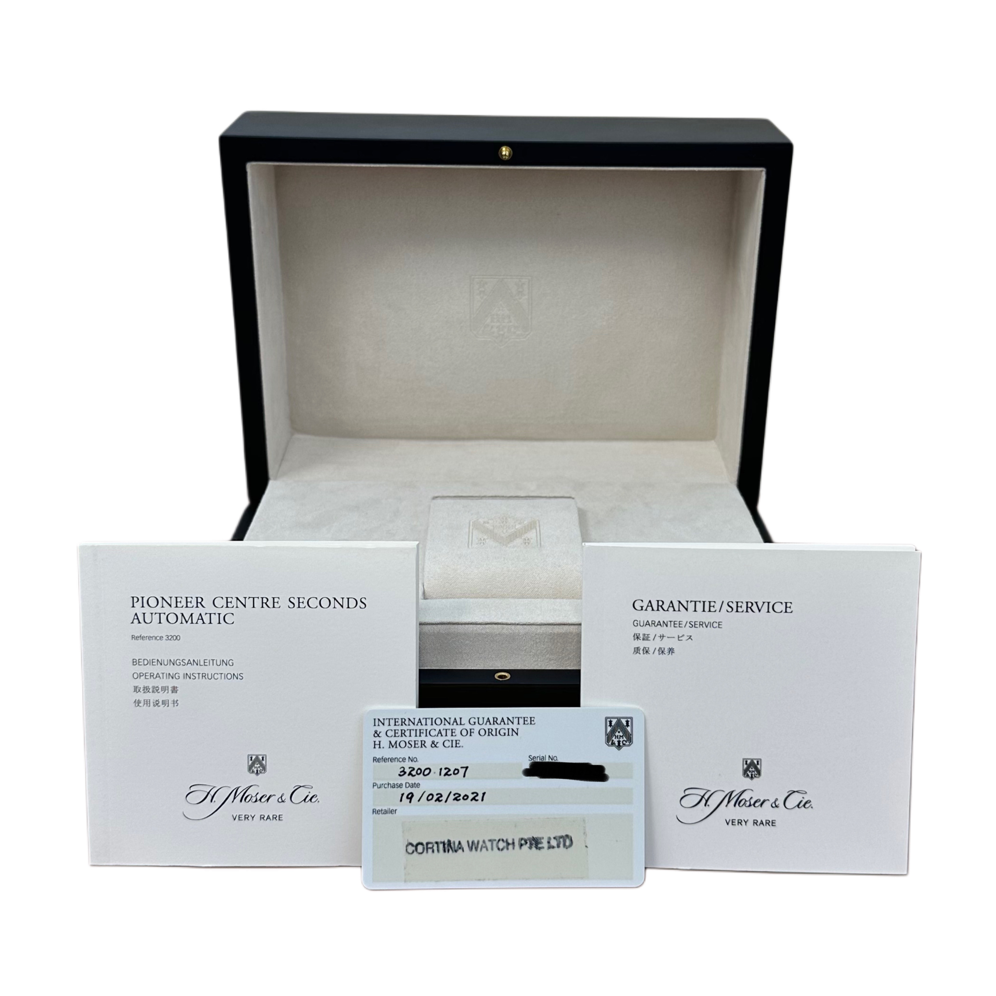 H Moser Pioneer Centre Seconds Swiss Mad Red Fumé - Inventory 6364