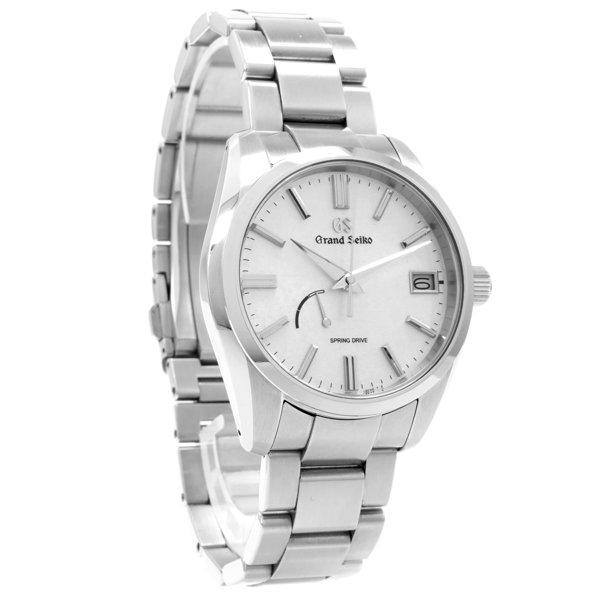 Schindler USHIWAKA65 シャインシルバー② Grand Seiko Shinshu Spring Drive SBGA465G *2022* Unworn