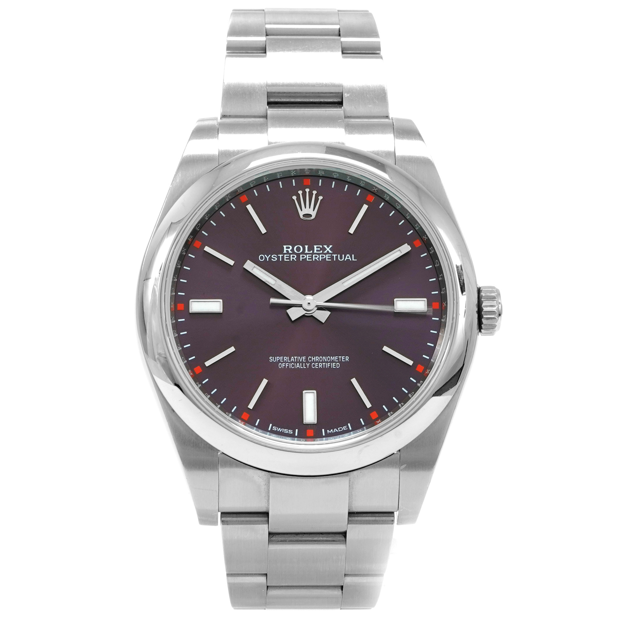 Rolex Oyster Perpetual 39 114300 *Grape Dial* - Inventory 6668