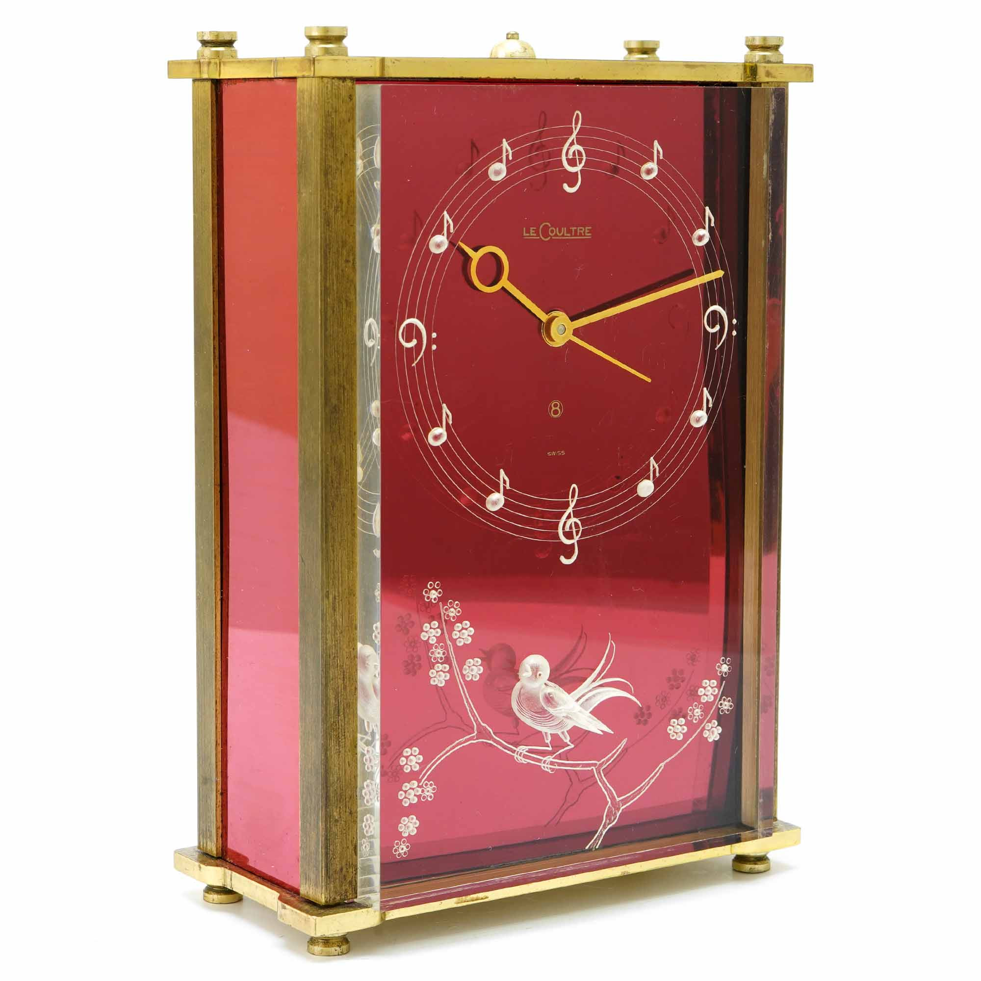 Jaeger LeCoultre Music Box 8 Days Alarm Clock - Inventory 5068