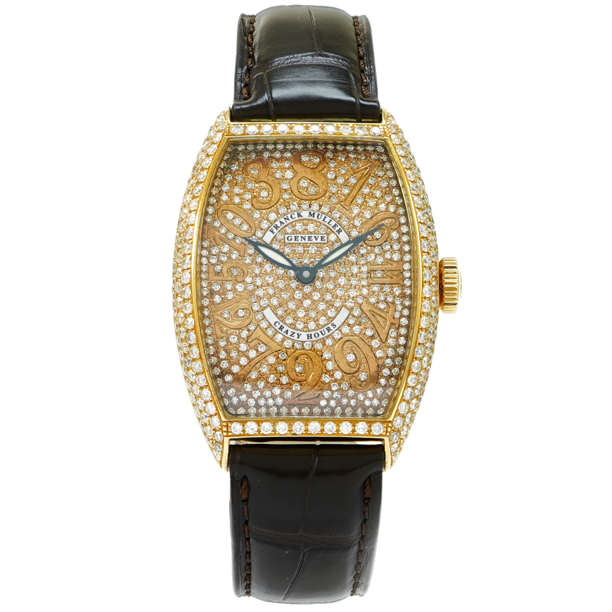 Franck Muller Crazy Hours Rose Gold and Diamonds 5850 CH