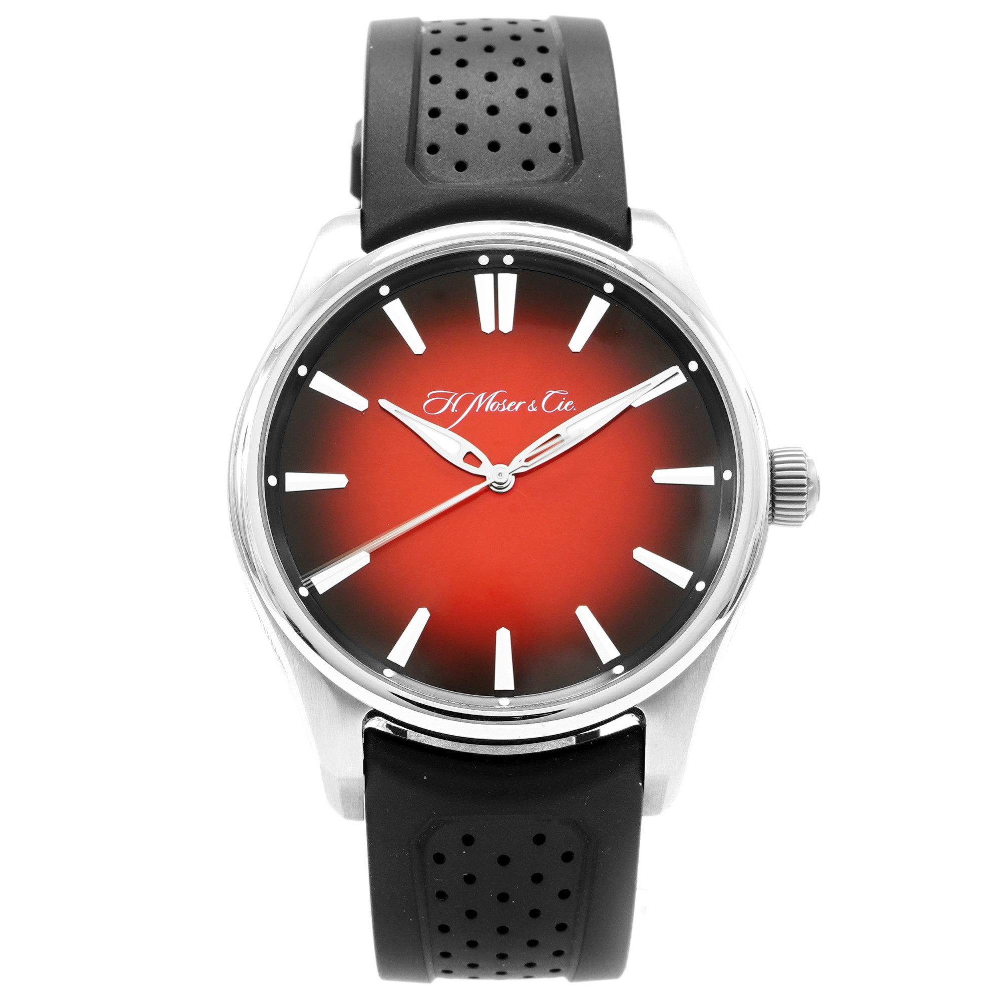 H. Moser Pioneer Centre Seconds Swiss Mad Red Fume' 3200-1207