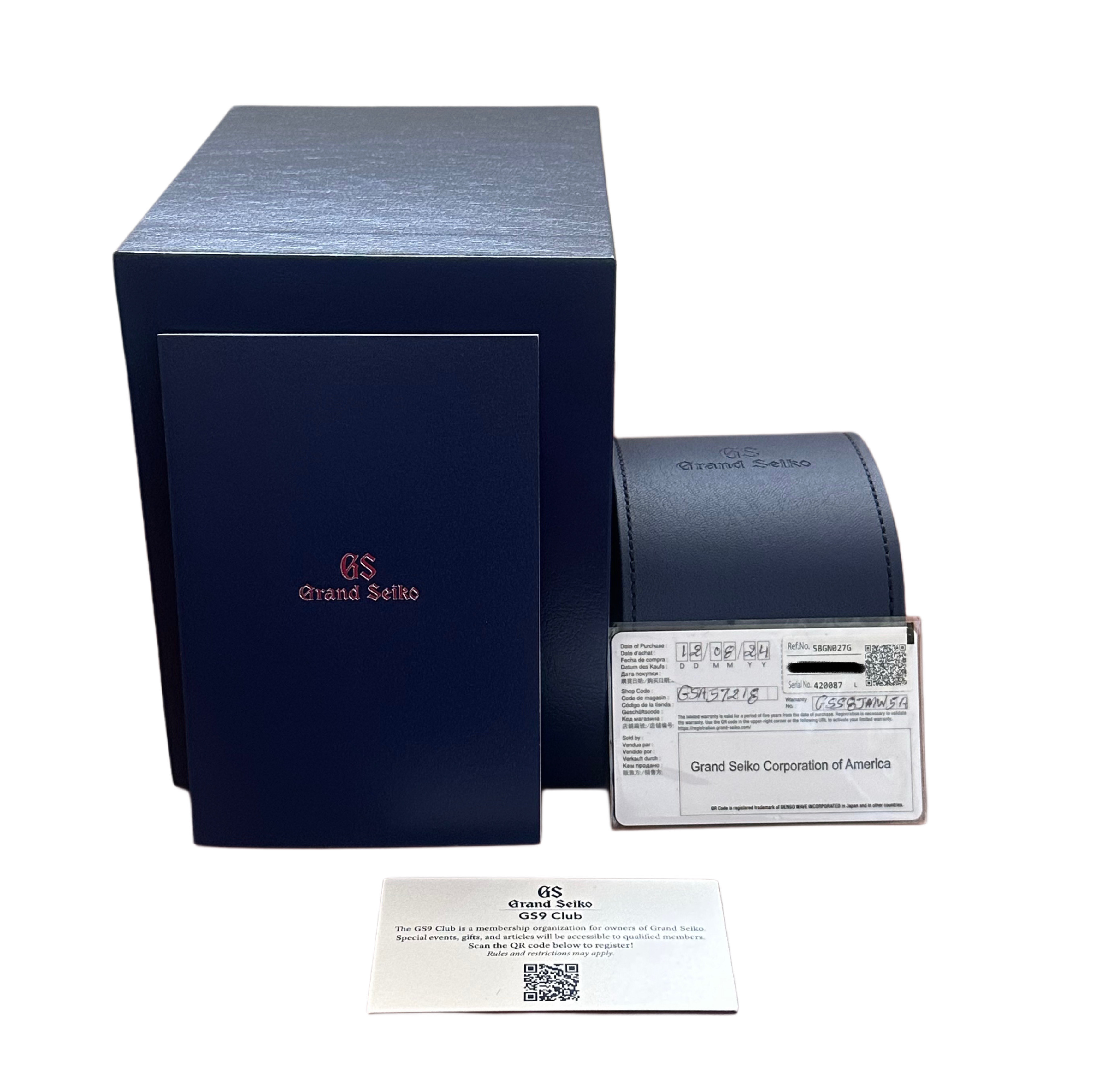 Grand Seiko 万年筆 インクセット Grand Seiko Sport GMT SBGN027 *Unworn* - Inventory 7106