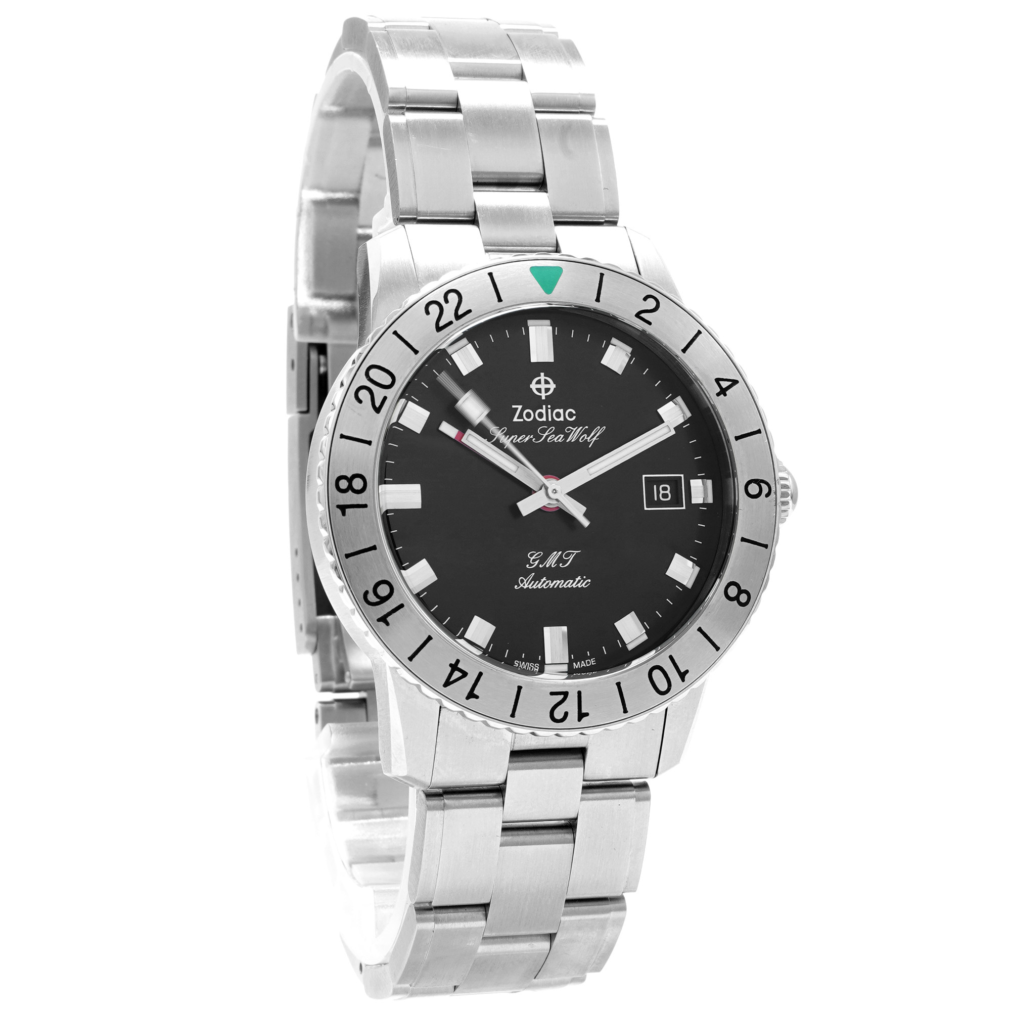 Zodiac Super Sea Wolf GMT Z09405 - Inventory 7164 - DelrayWatch.com