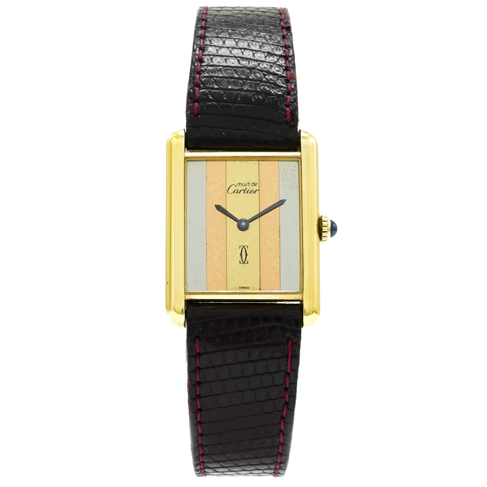 Cartier must de Cartier Tank Large Trinity Dial *Vermeil 