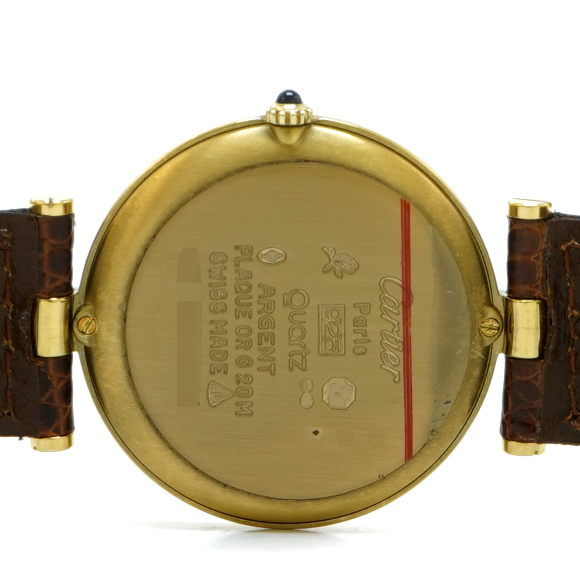 Cartier ゴールド ラウンド 時計　must de Cartier Must De Cartier Ronde 1810 1 Sub Second Quartz Gold Plated