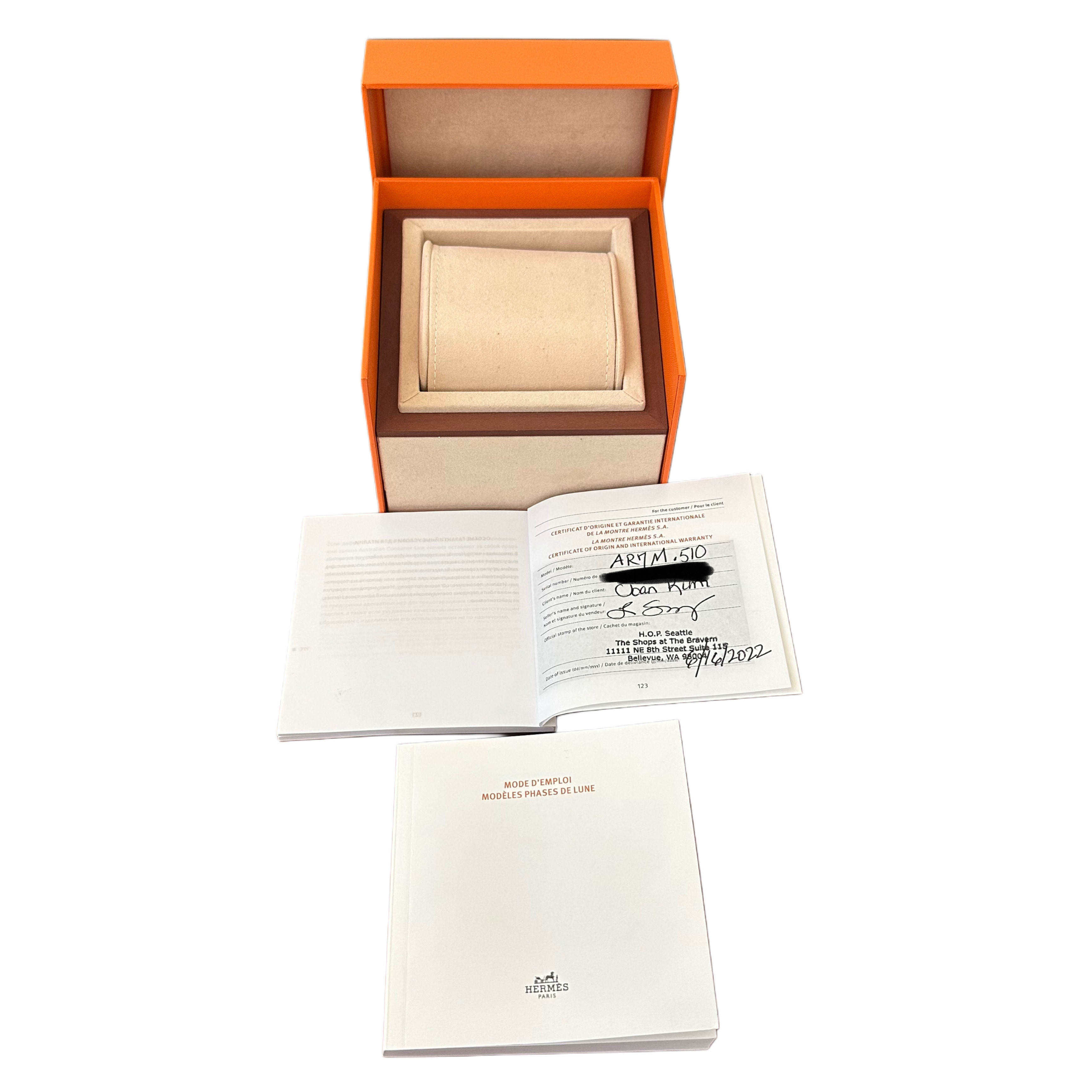 Hermes Arceau Petite Lune Automatic AR7M.510 - Inventory 7333