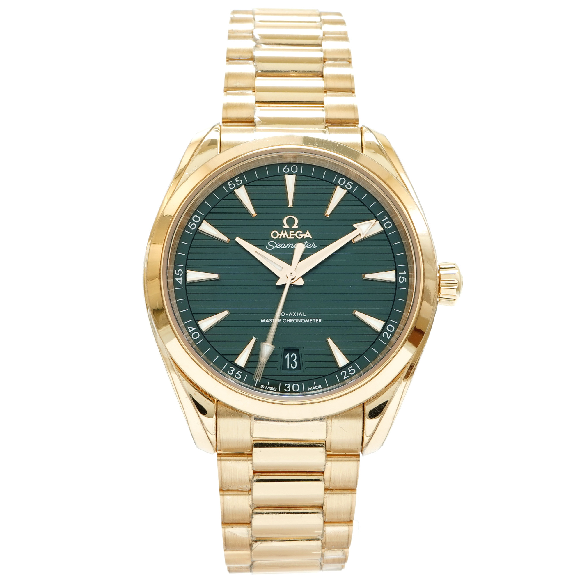 Omega Seamaster Aqua Terra 150M 41mm Moonshine Gold *Green Dial