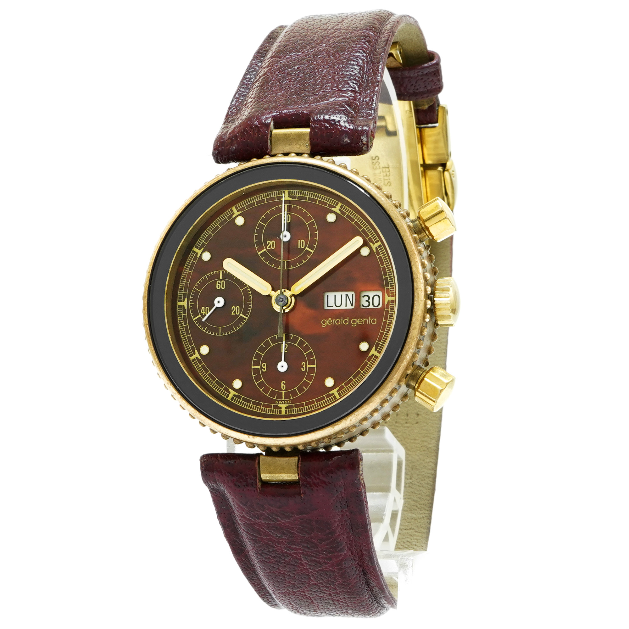 Gerald Genta Gefica Safari Bronze Chronograph - Inventory 7691