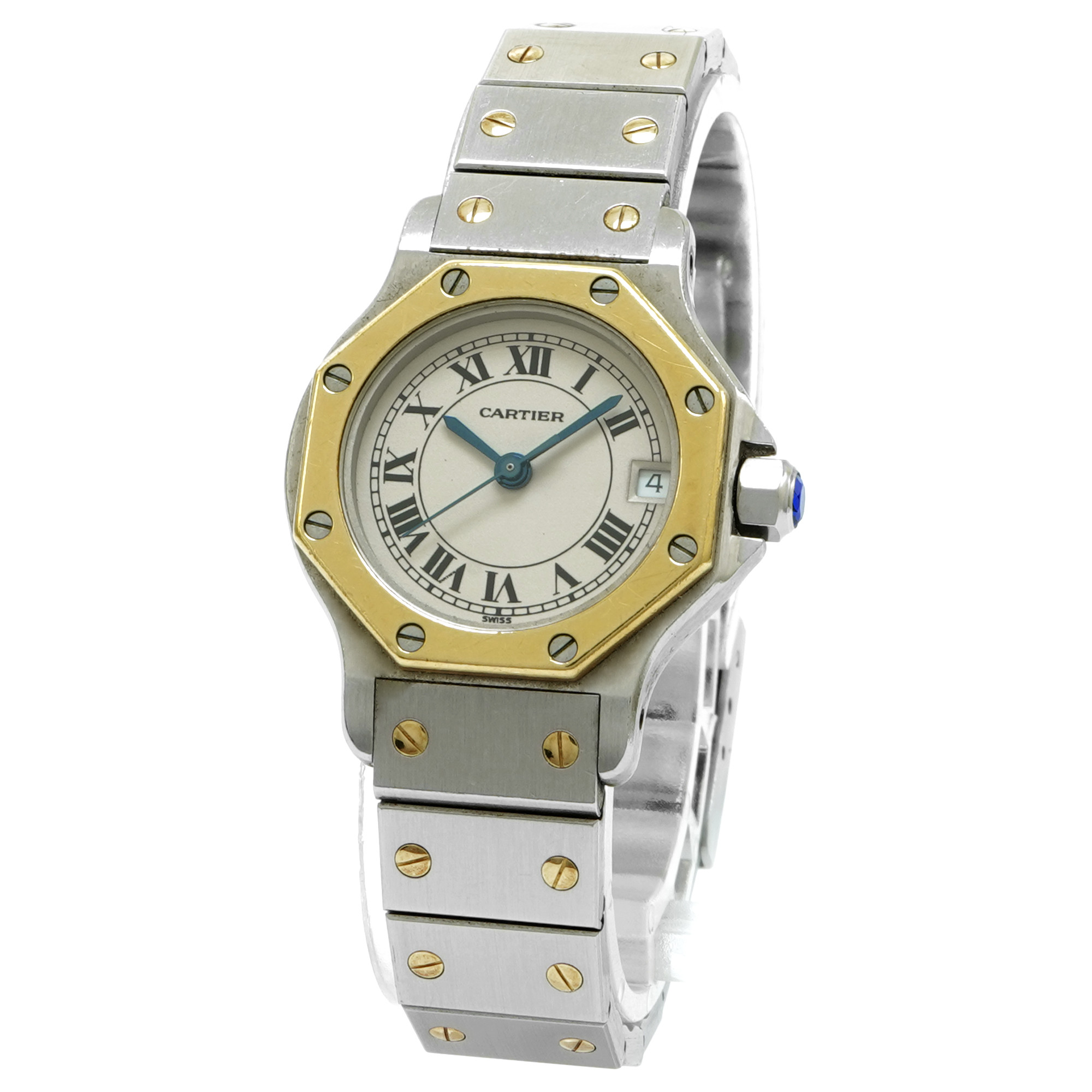 Cartier Santos Octagon Small 187903 - Inventory 7730 - DelrayWatch.com