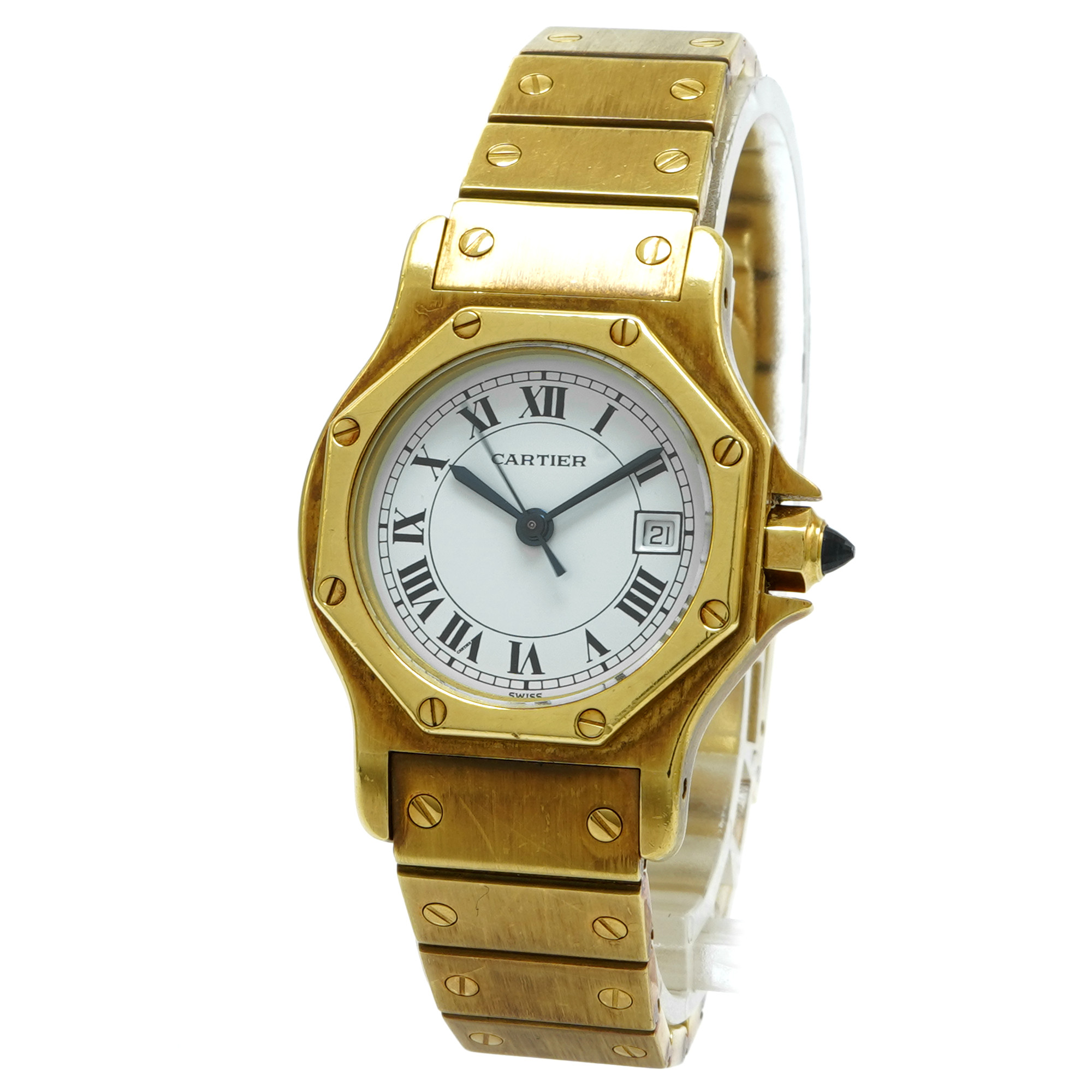 Cartier Santos Octagon 82737788 - Inventory 7840 - DelrayWatch.com