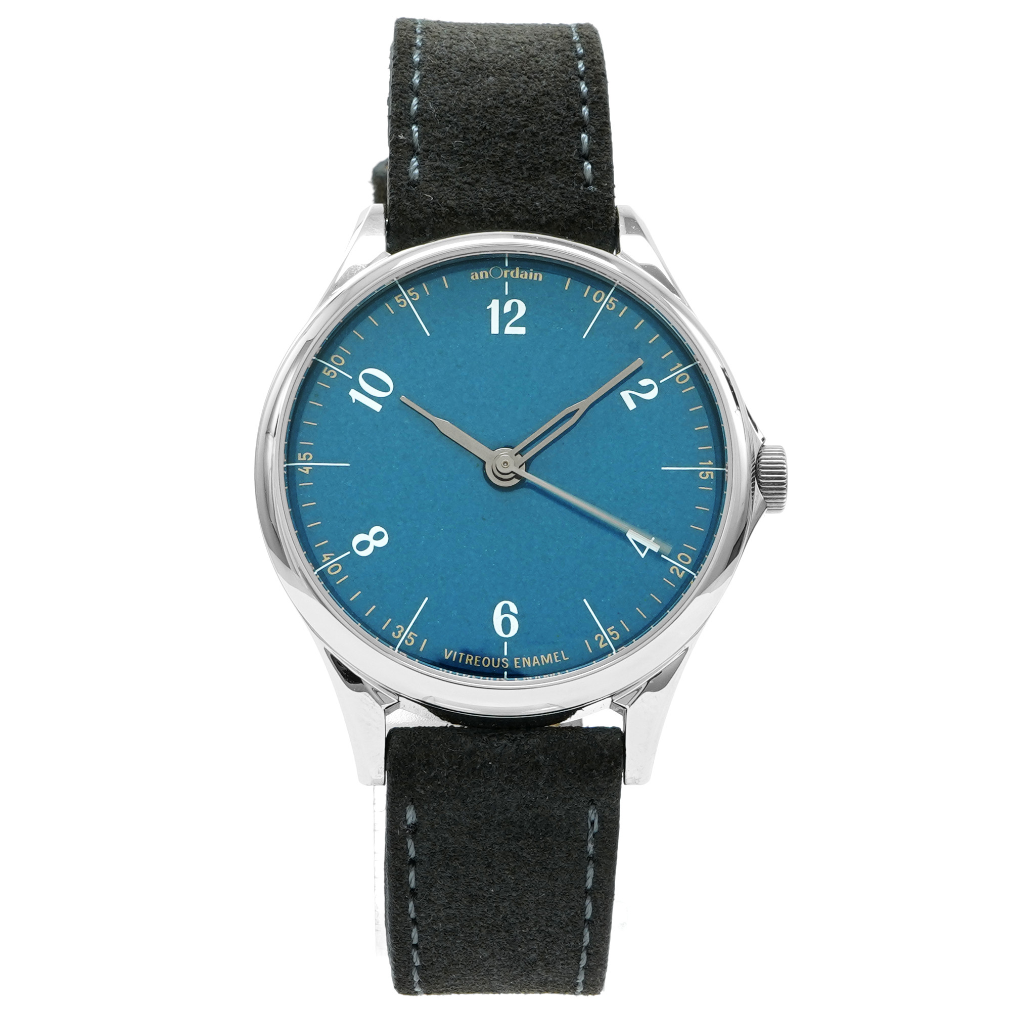 anOrdain Model 1 Teal Automatic - Inventory 7976 - DelrayWatch.com