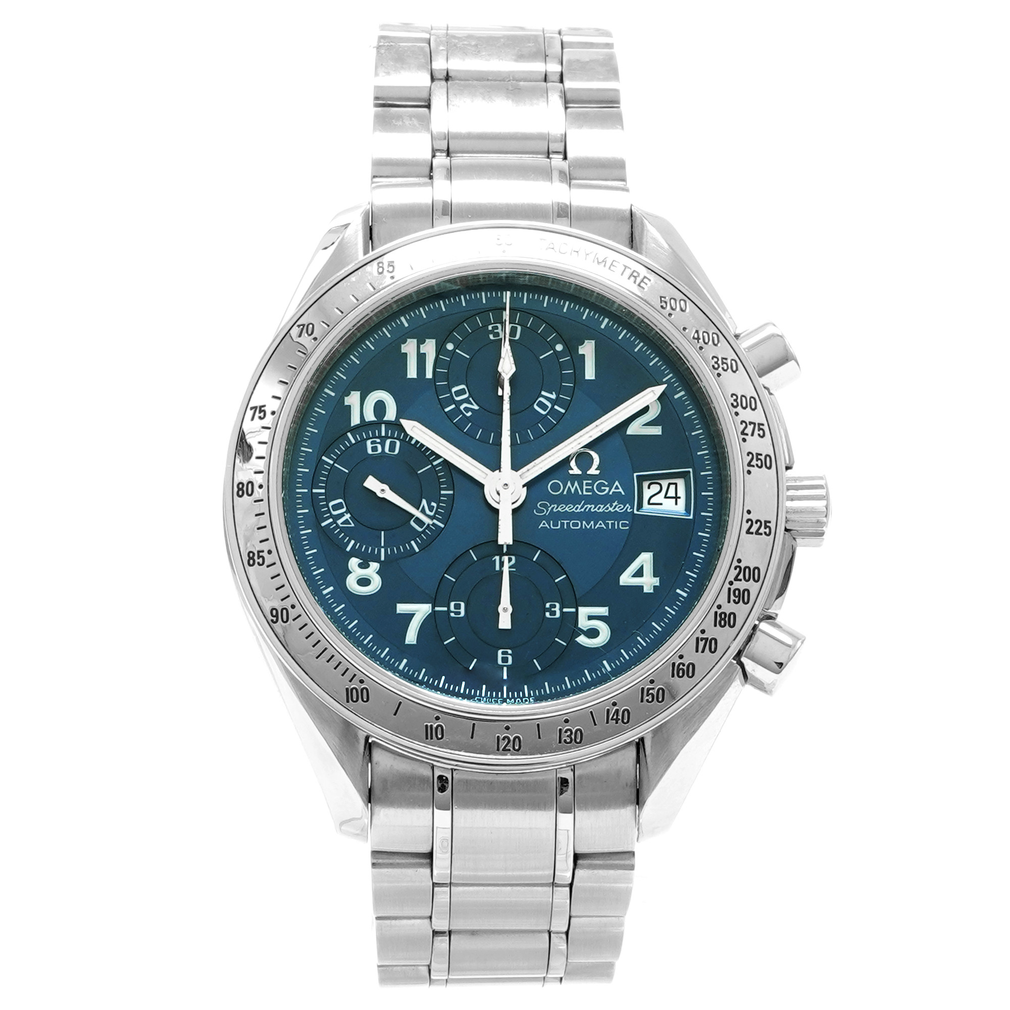 Omega Speedmaster 39 Date 3513.82.00 *Blue Dial* - Inventory 8044