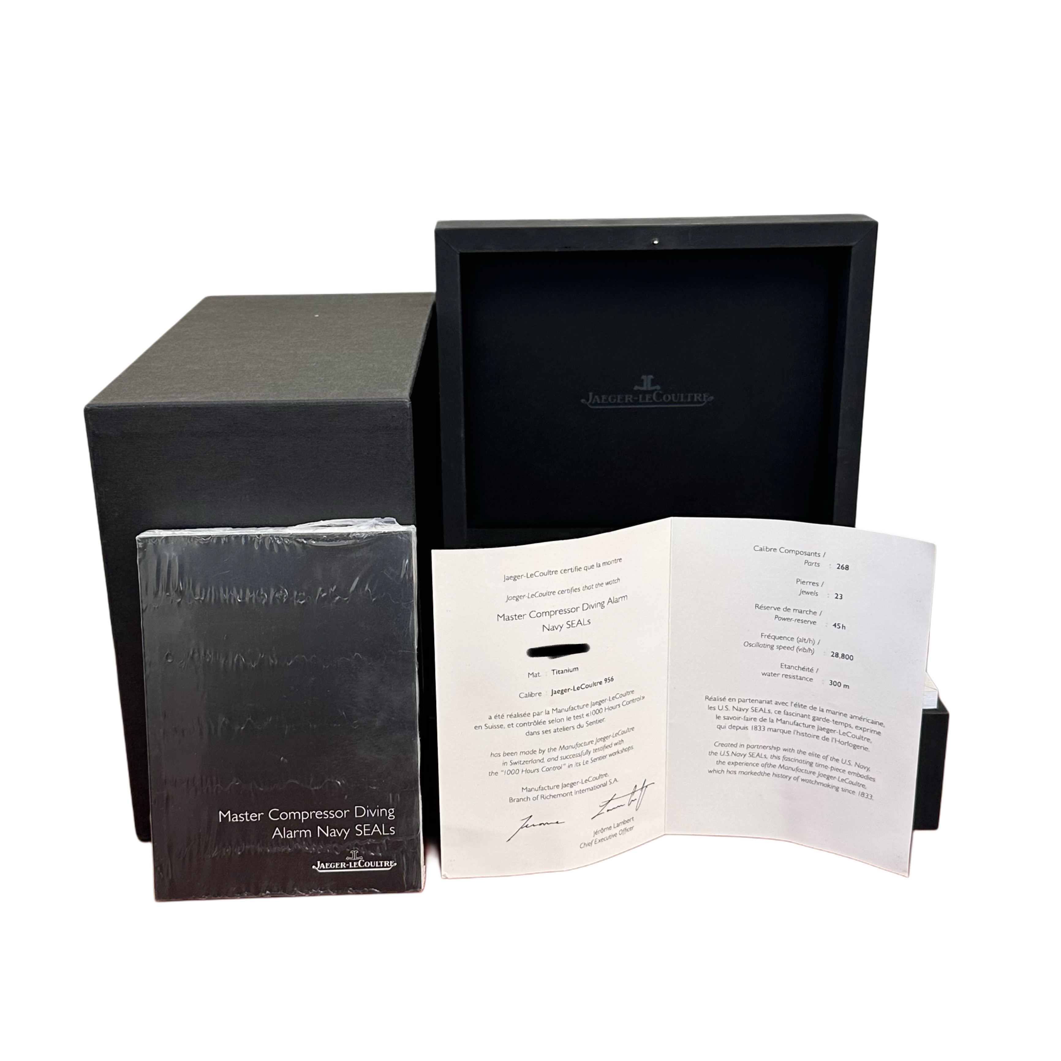 Jaeger LeCoultre Master Compressor Diving Alarm Navy Seals