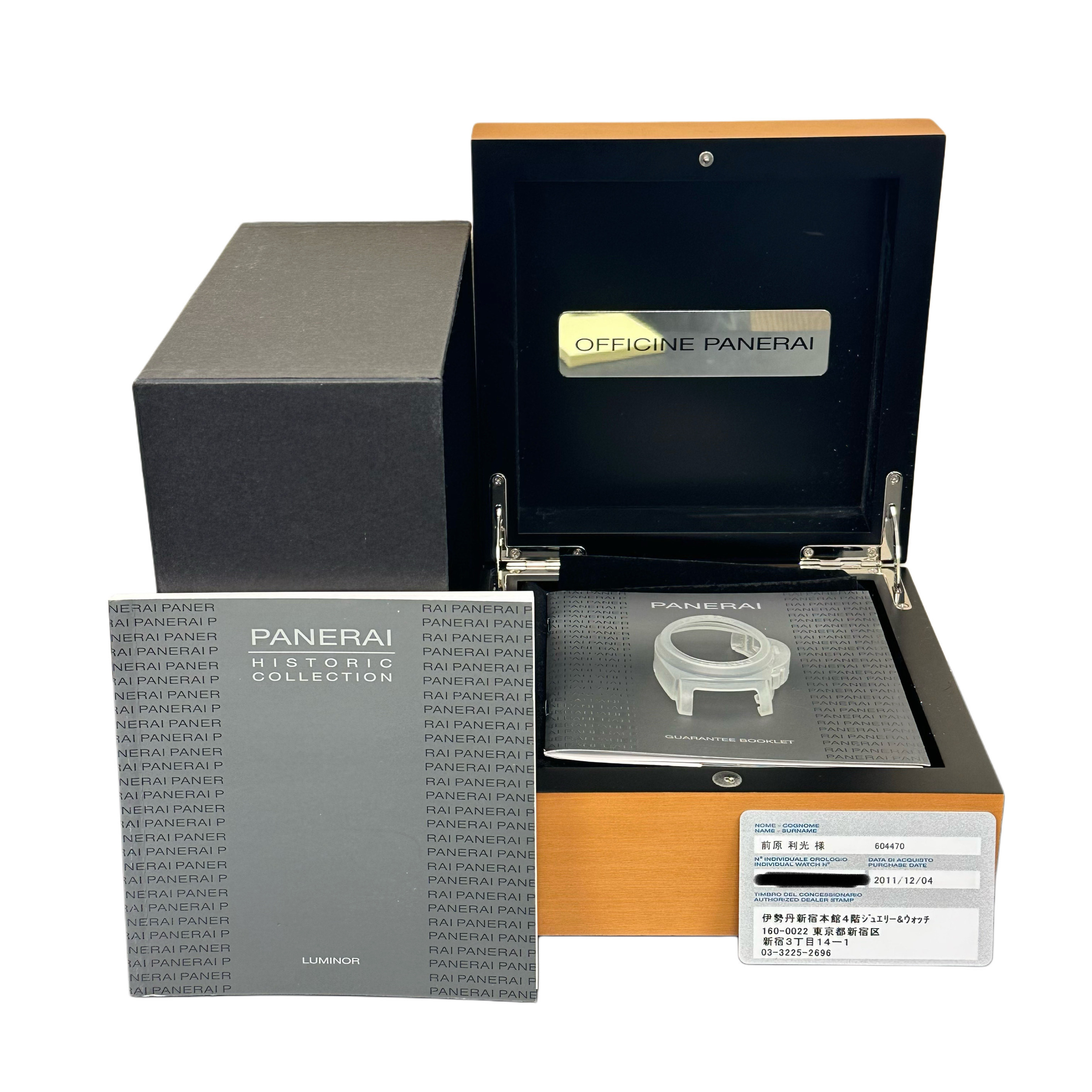 Panerai Luminor Base 44mm PAM00114 - Inventory 8380 - DelrayWatch.com
