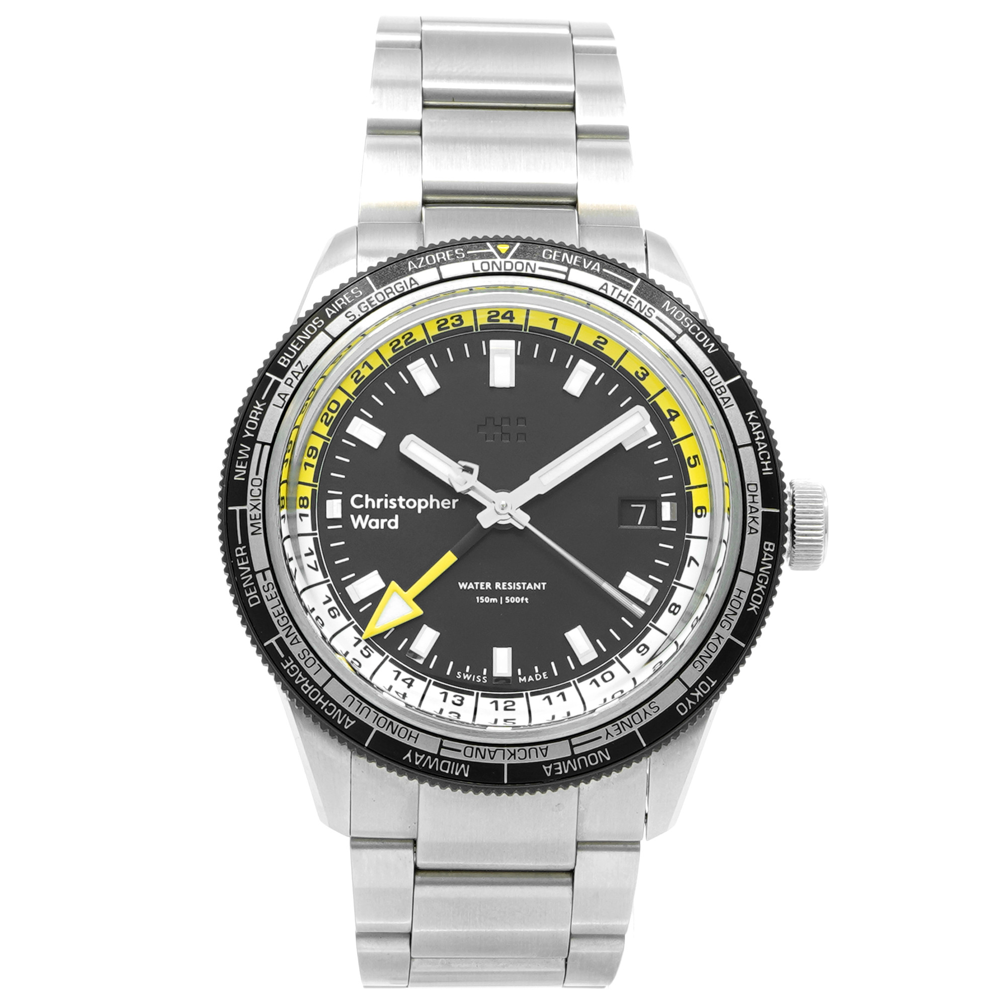 Christopher Ward C65 GMT Worldtimer - Inventory 8408 - DelrayWatch.com