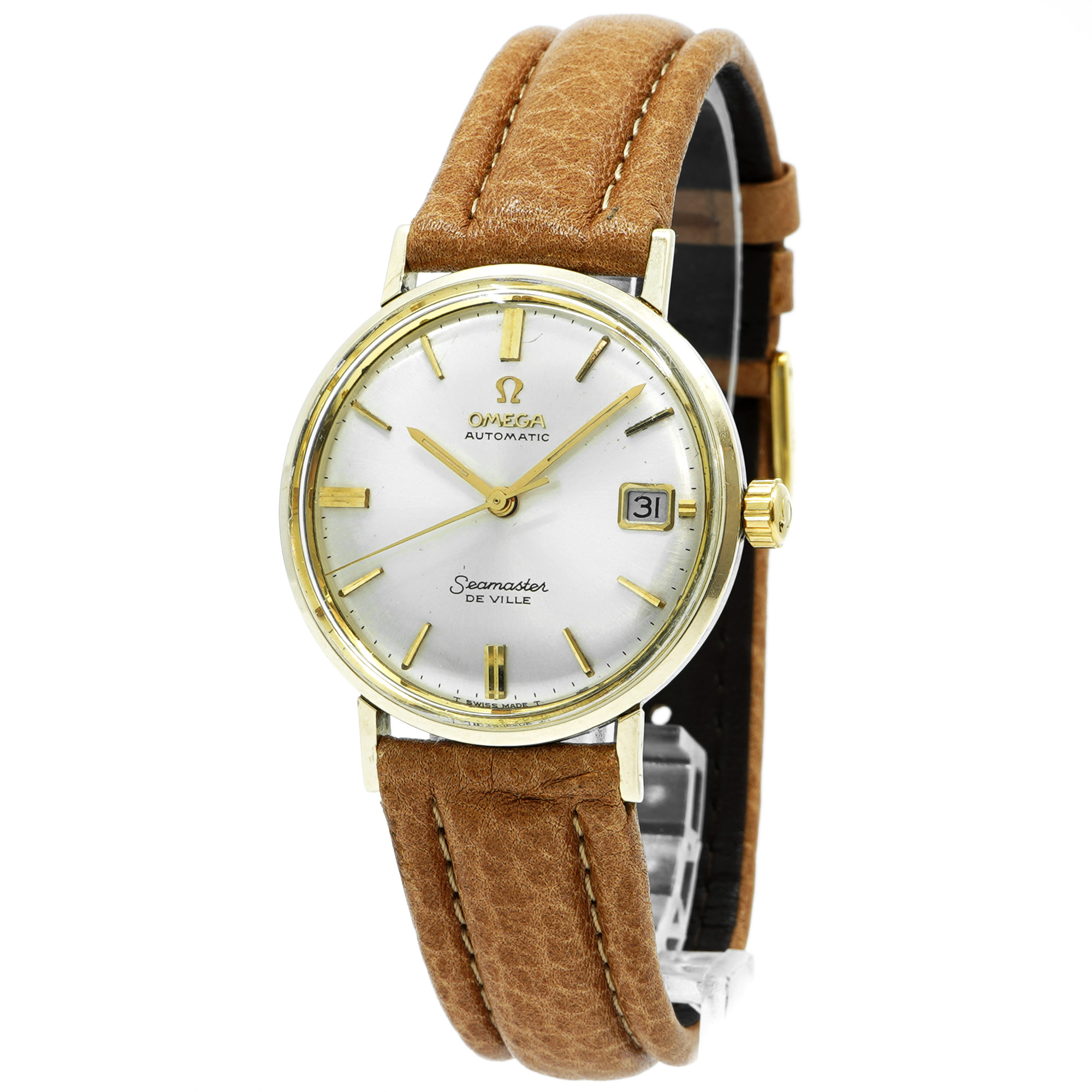 Omega Seamaster DeVille KM6068 *Stainless and 14k Bezel* *Vintage