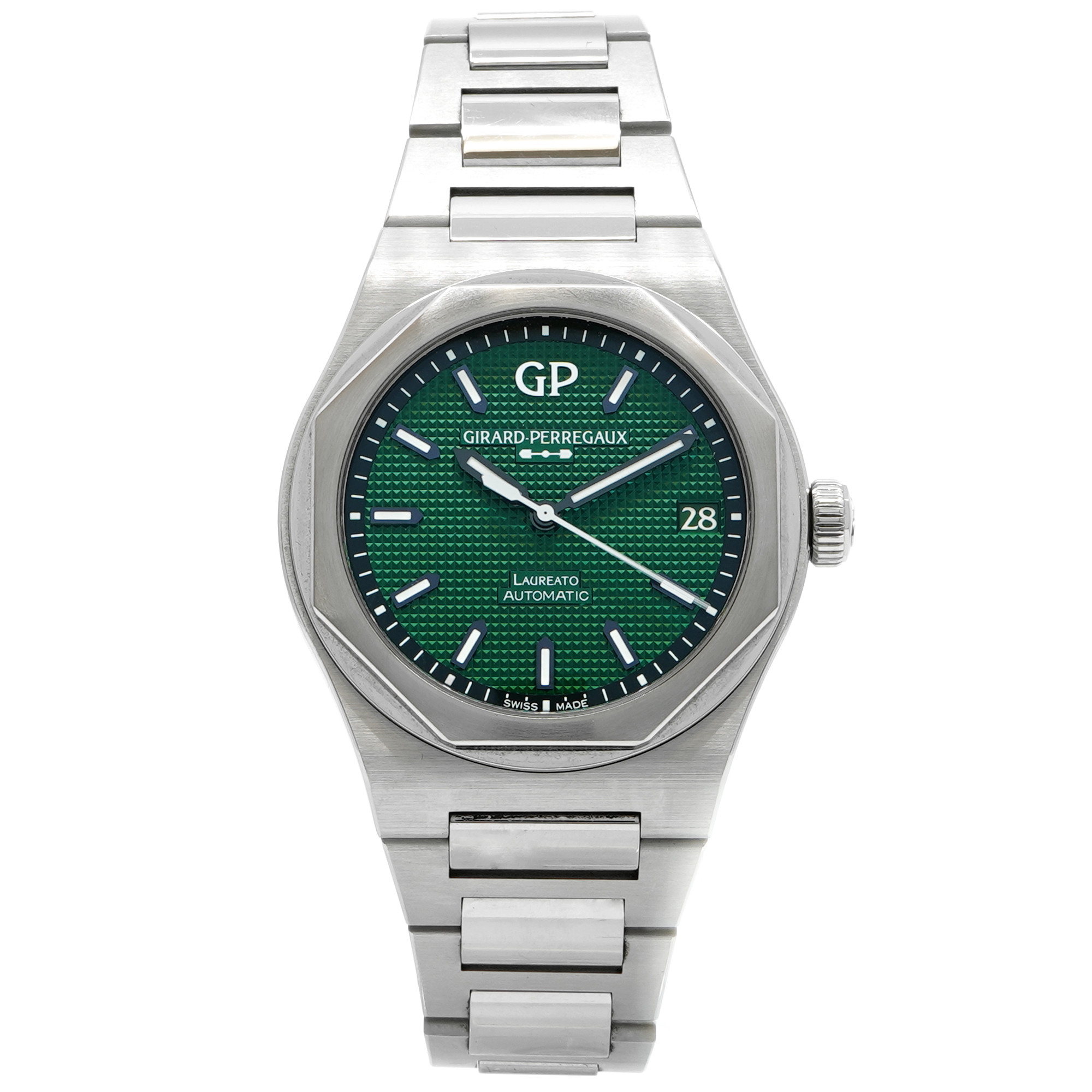 ラ*ト様 Girard-Perregaux &Citizen Hi-line 2 Girard Perregaux Laureato 42mm *Green Dial* 81010 - Inventory 8675
