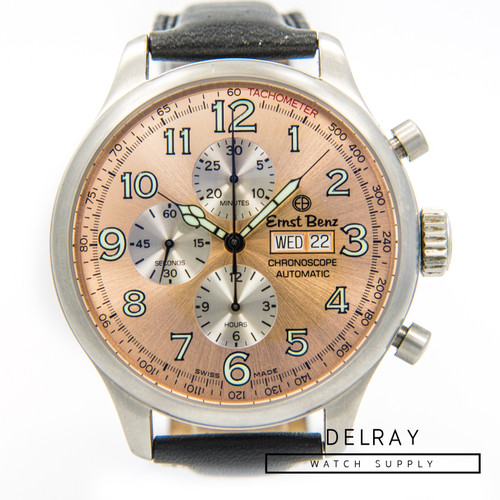 Ernst Benz Chronoscope Chronograph Salmon Dial