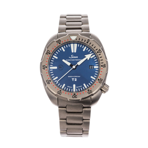 Sinn Diving Watch T2-B EZM 15 *Blue Dial* *Titanium*